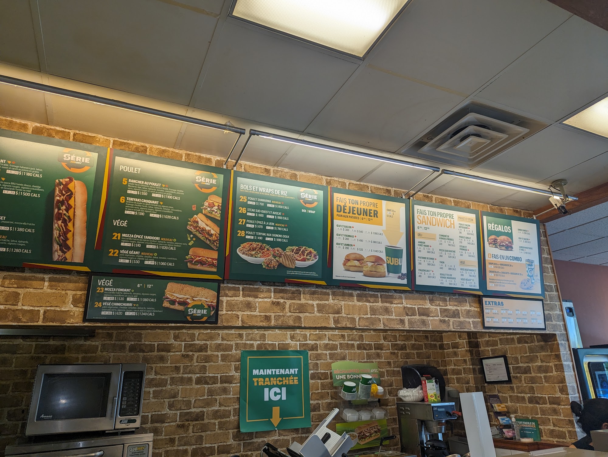 Subway Menu