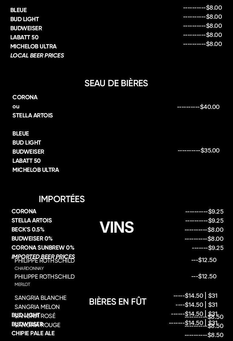 Campus Menu