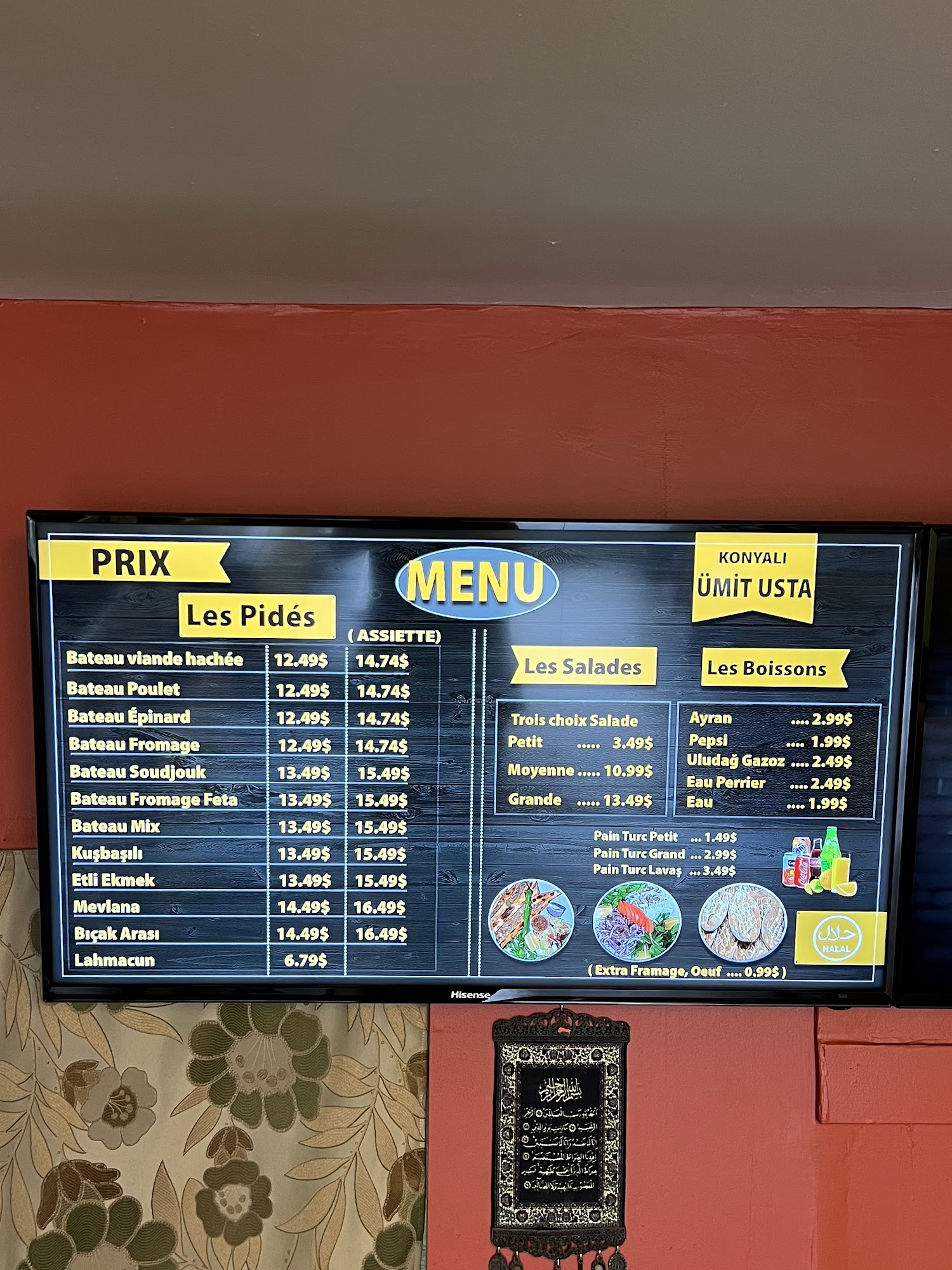 Turquoise Maison Ankara Menu