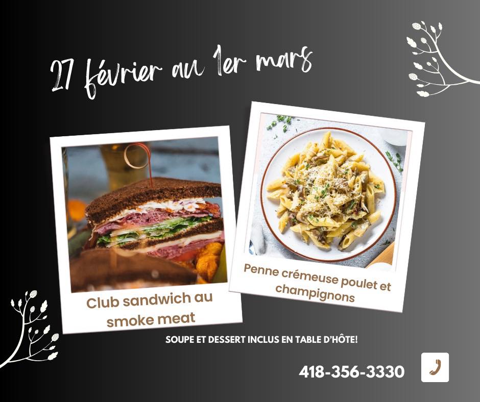 Restaurant Ô Sommet Des Délices Menu