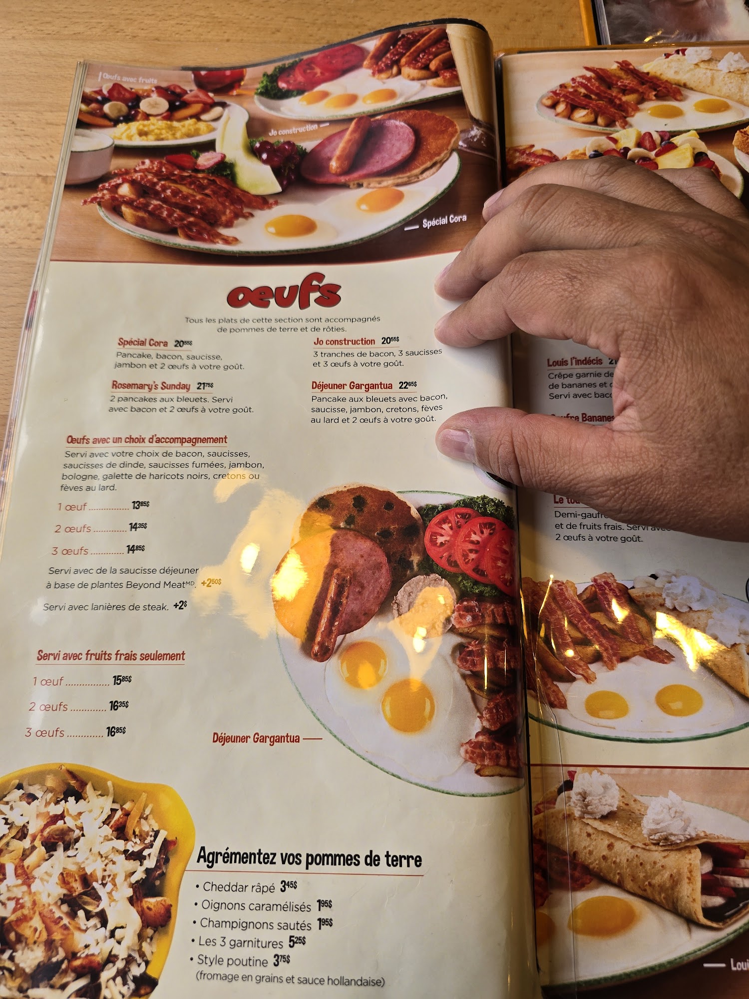 Cora Menu