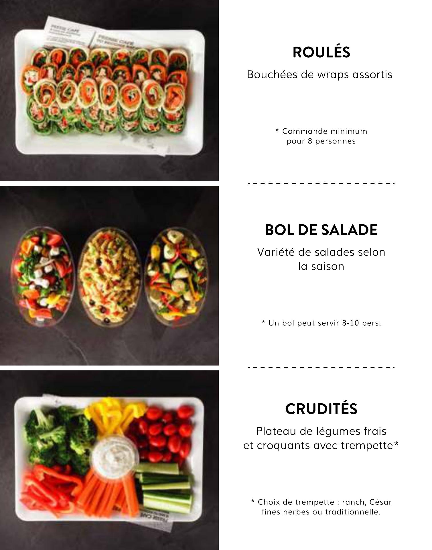Presse Café Menu