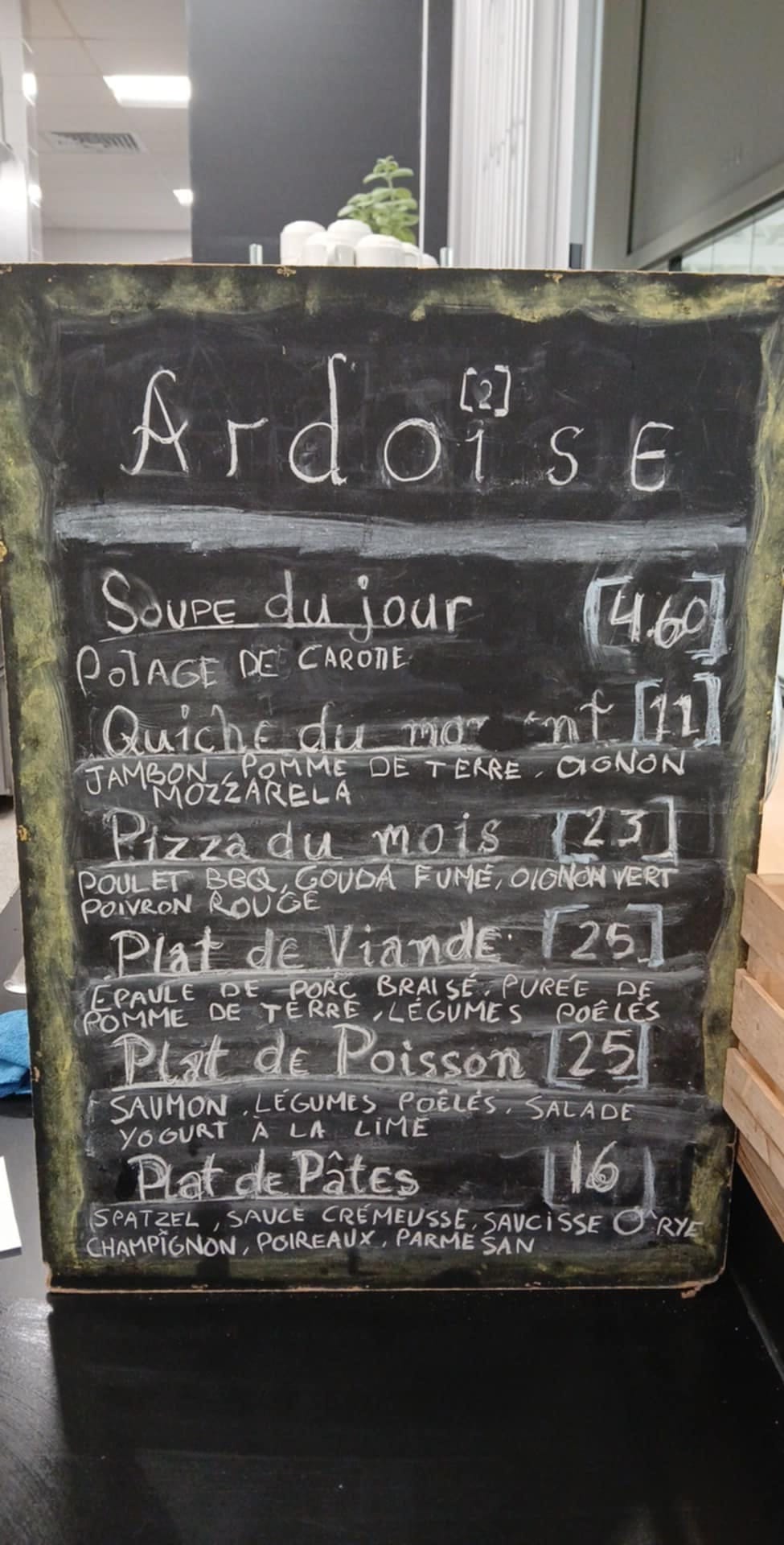 Entre Deux Menu
