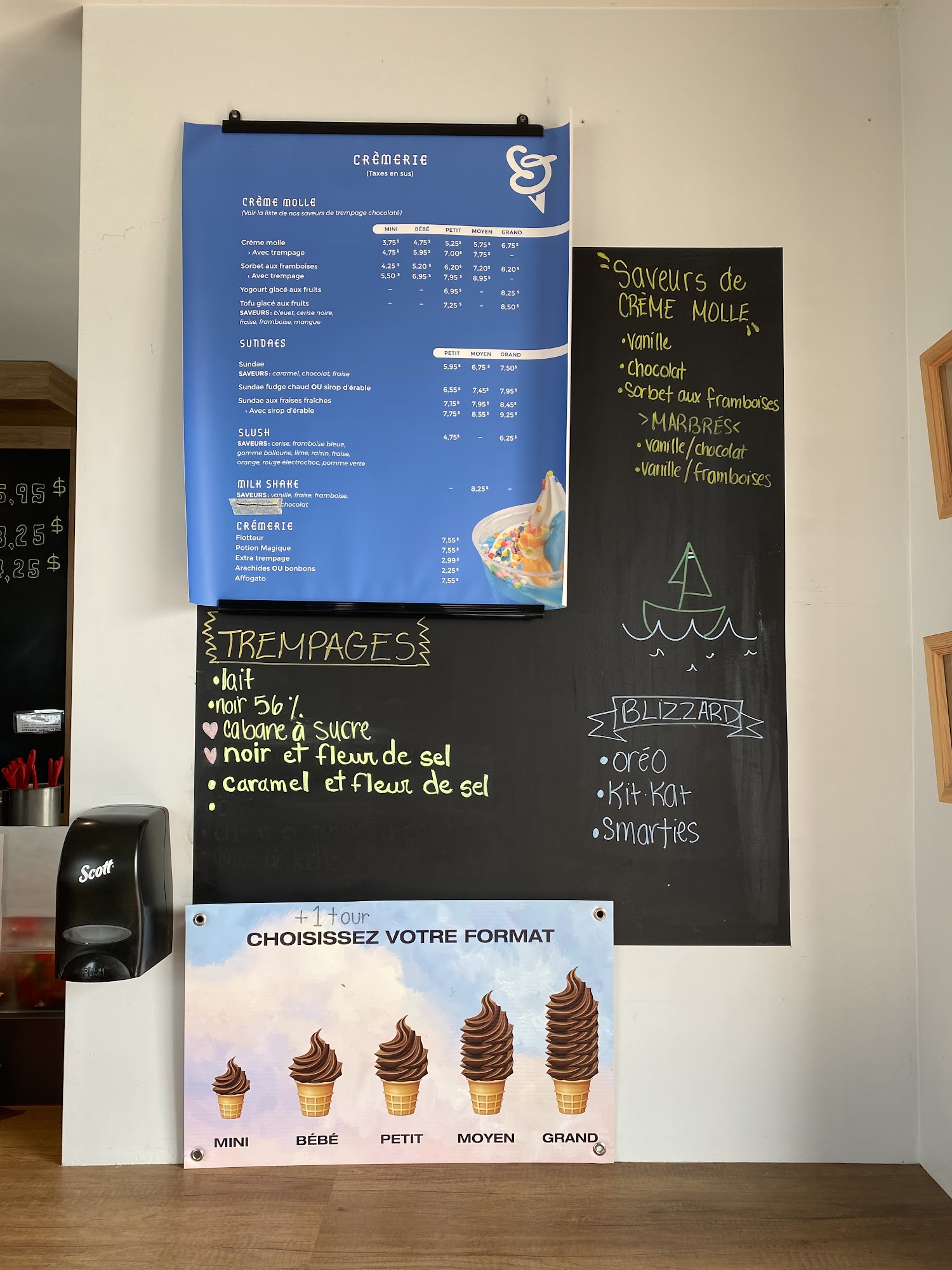 Le Zodiac Resto Crèmerie Menu