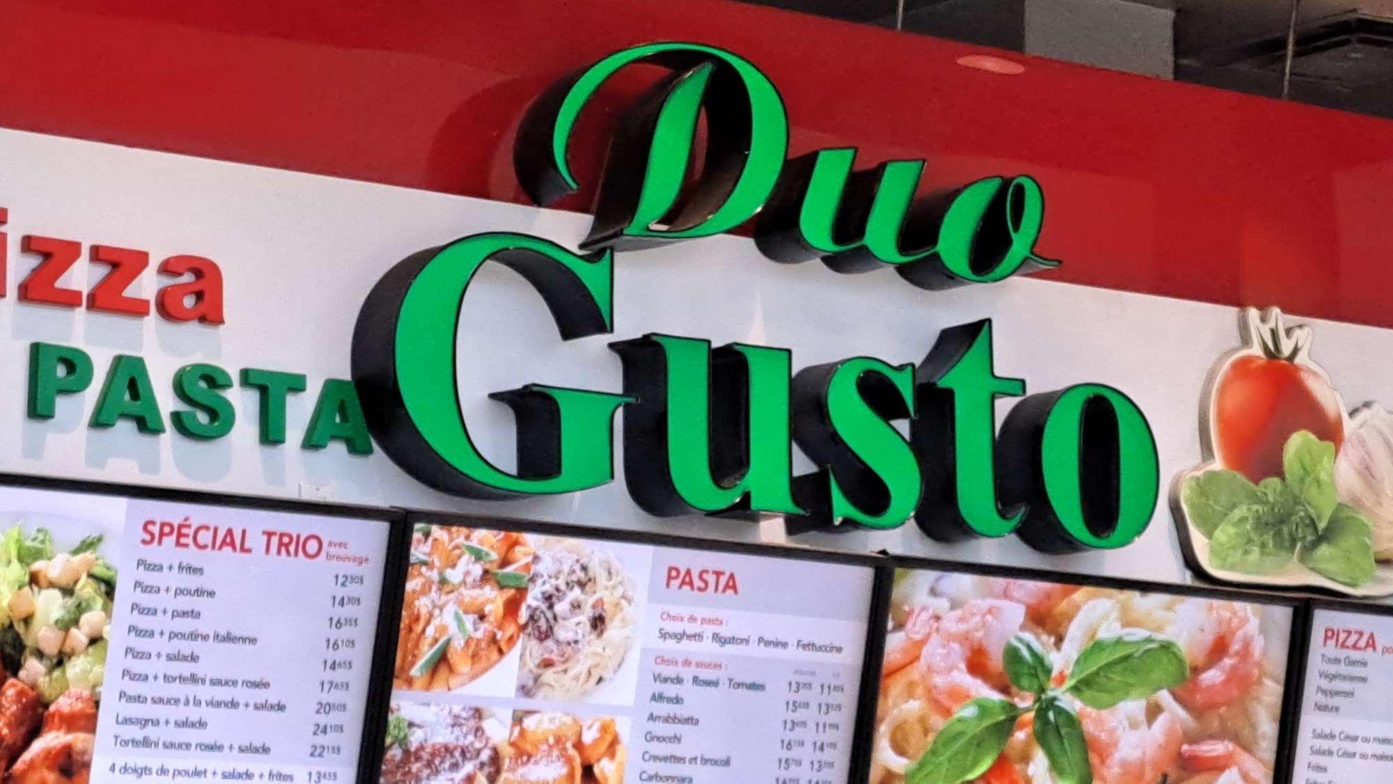 Pizza Pasta Duo Gusto Menu