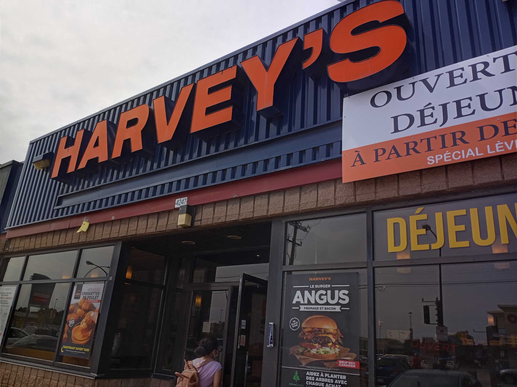 Harvey's Menu