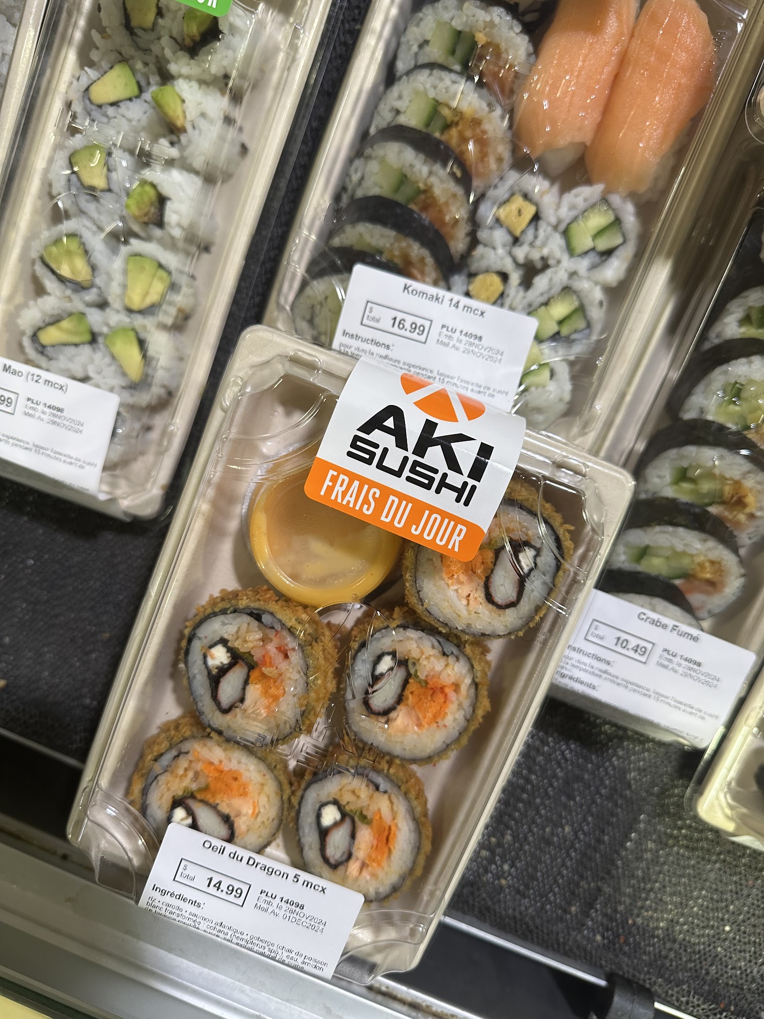 Aki Sushi Menu