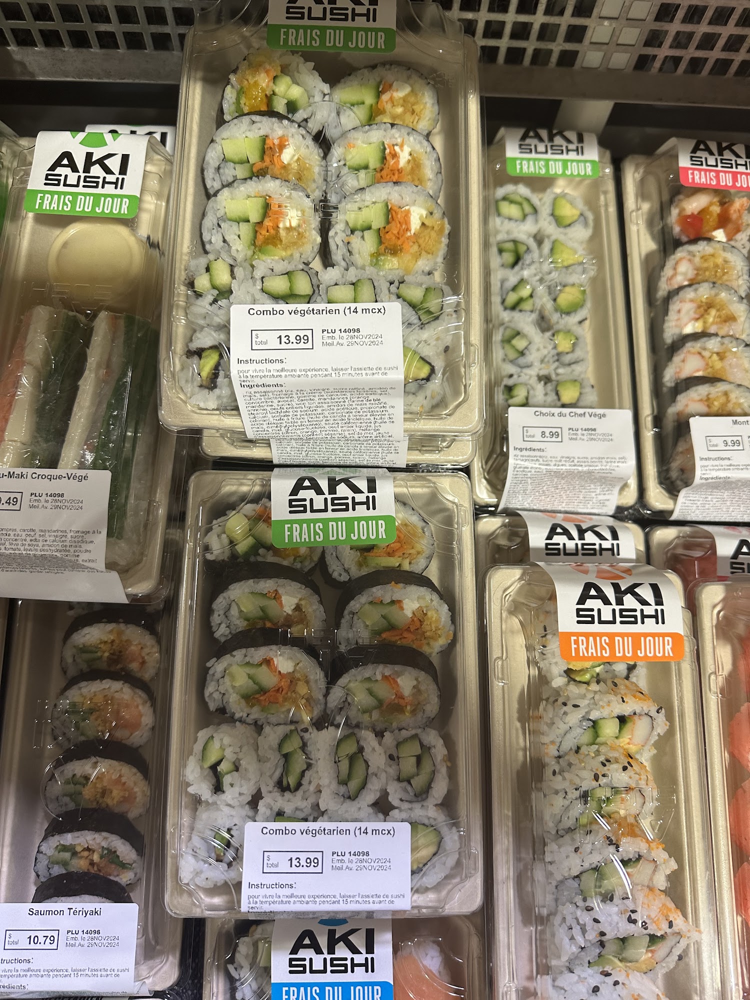 Aki Sushi Menu