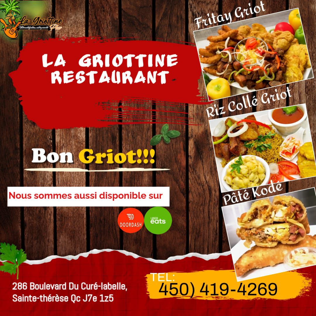 La Griottine Menu