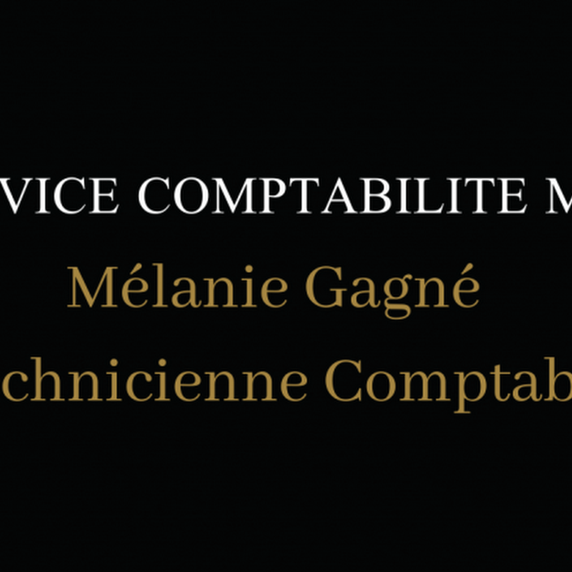Service Comptabilité MGT