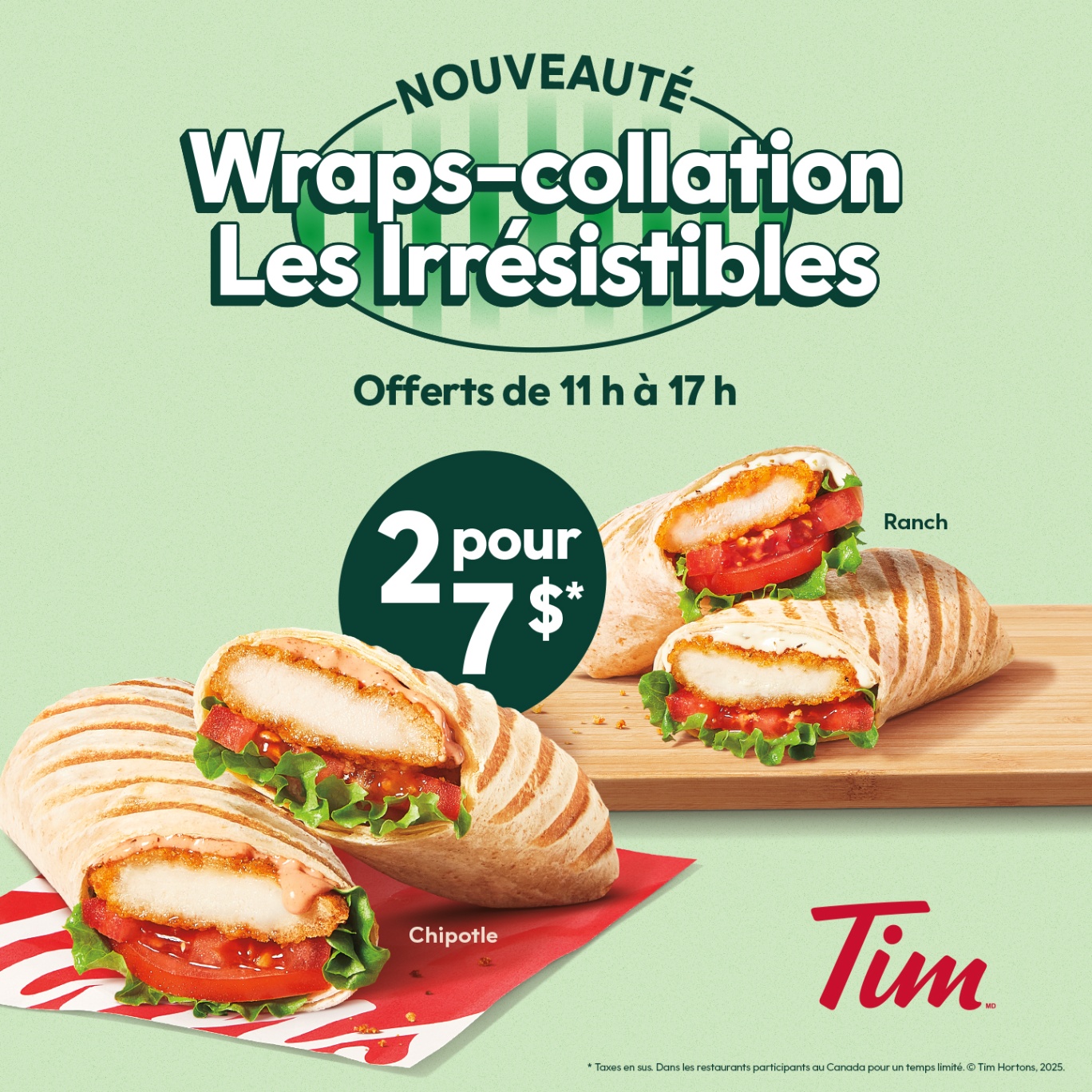 Tim Hortons Menu