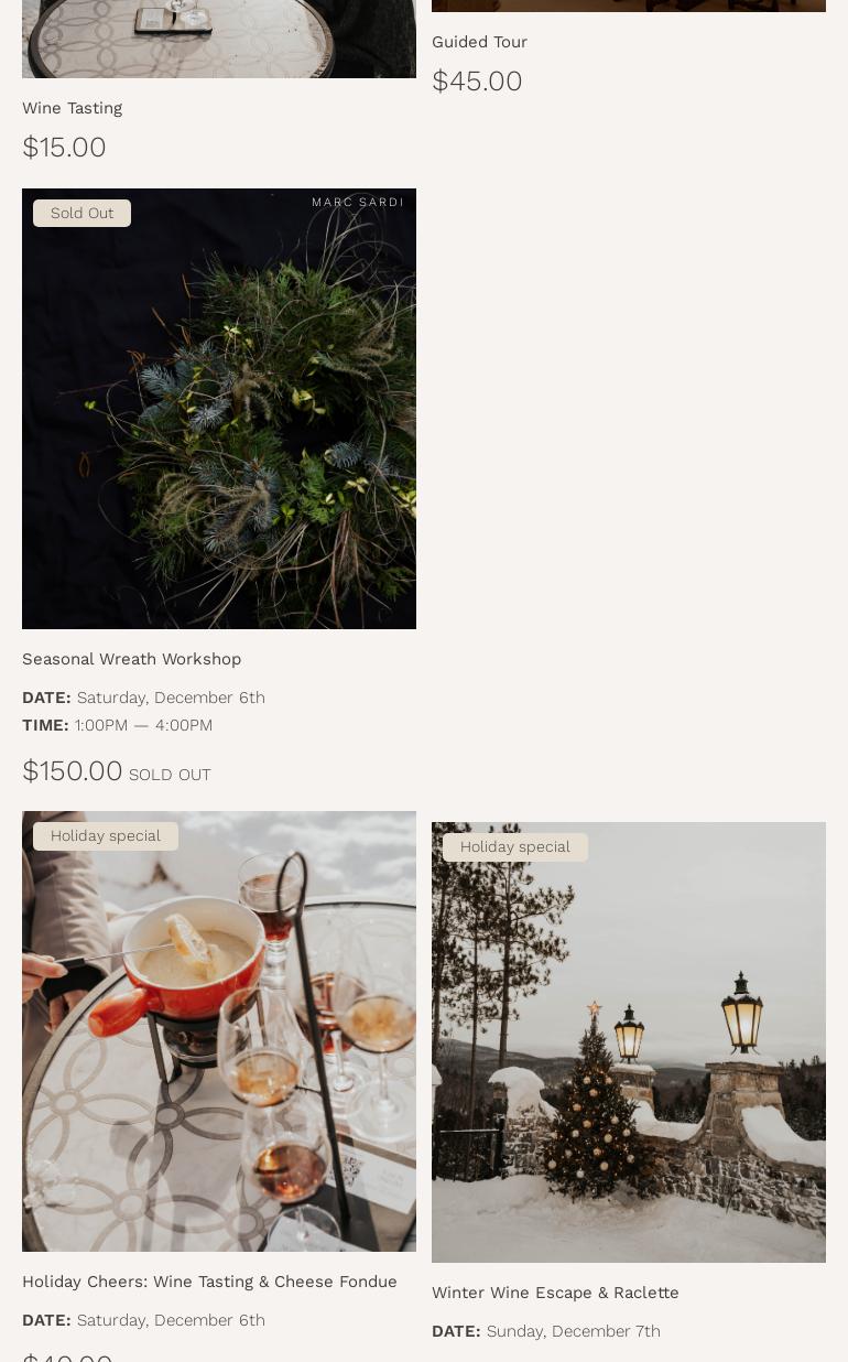 Château Ste-Agnès Menu