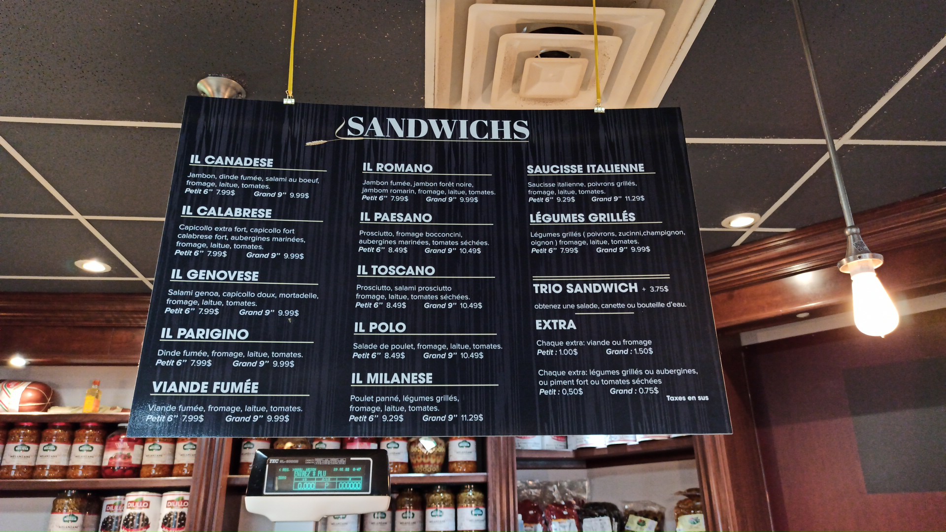 Patisserie Boulangerie Charcuterie Lachenaie Menu