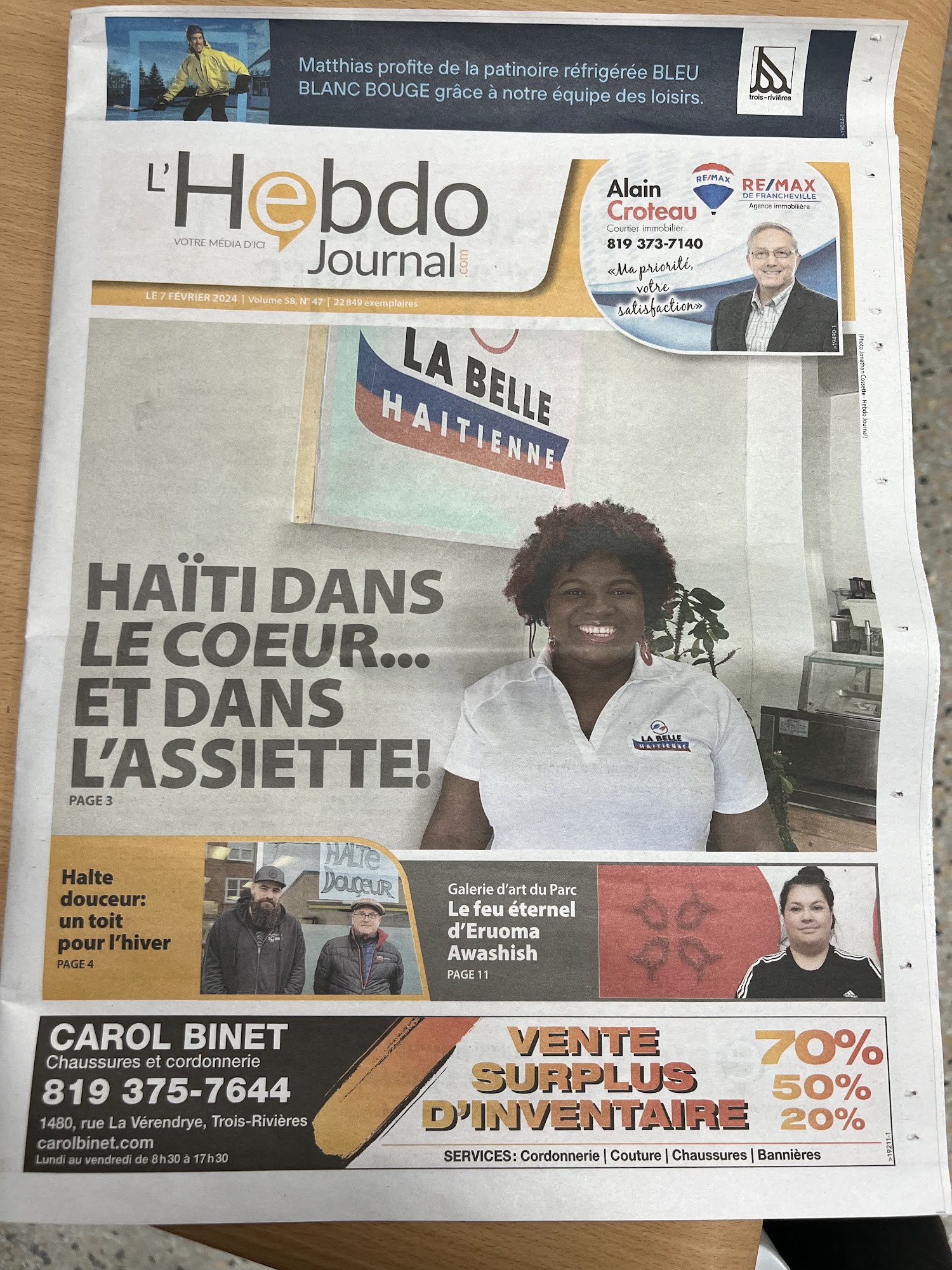 LA BELLE HAITIENNE Menu