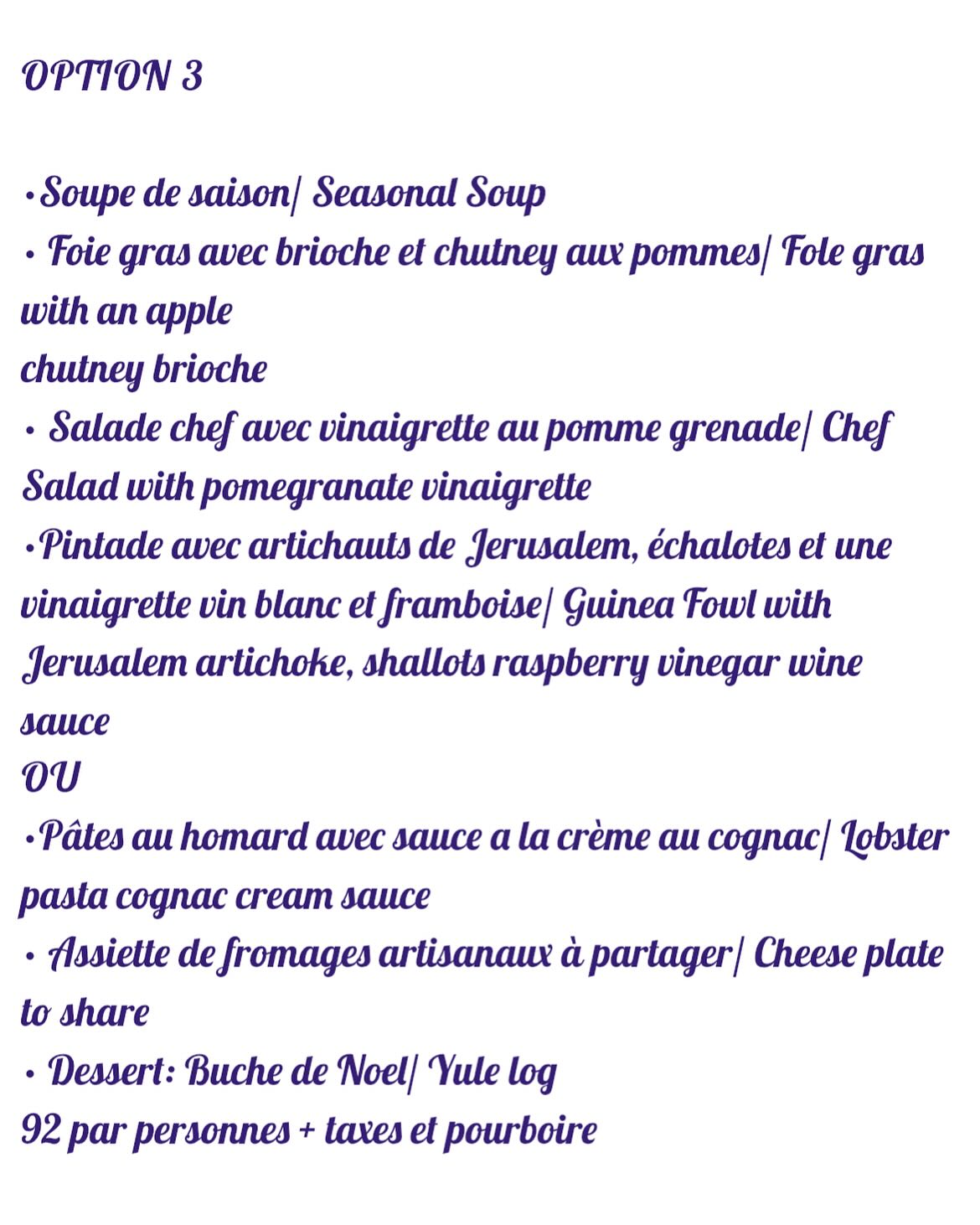 Shinas Boozy Brunch Menu