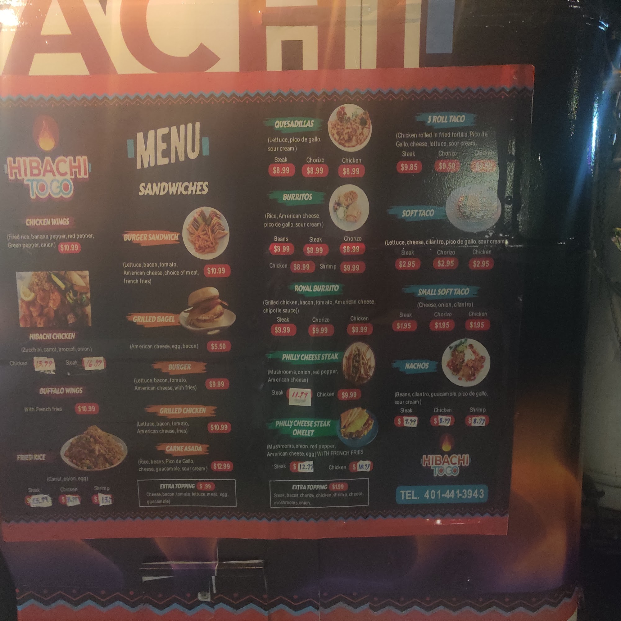 HIBACHI Menu