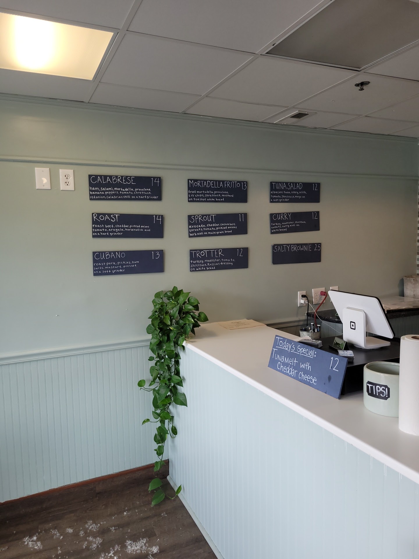 The Salty General Menu