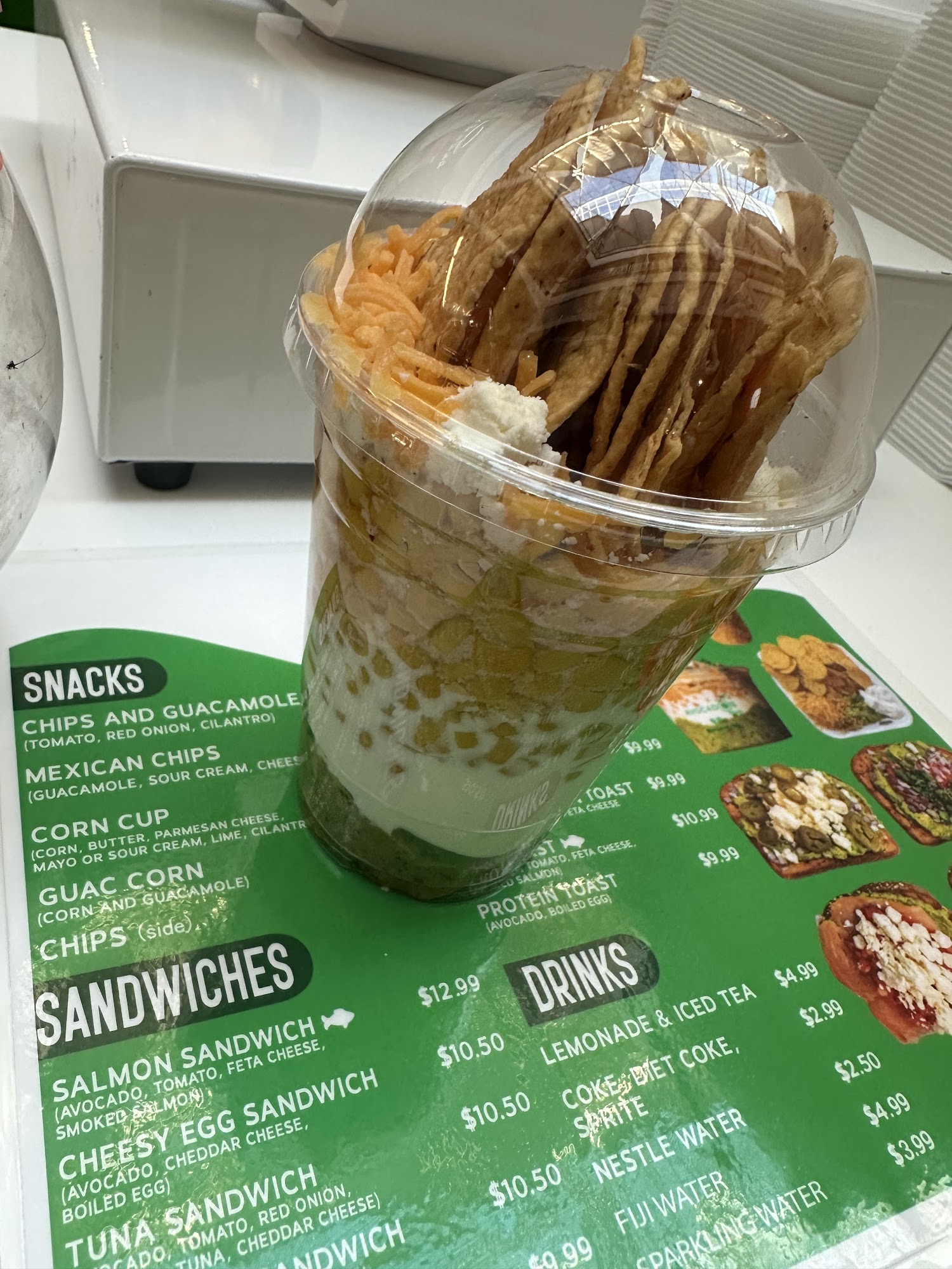 Avocados Food Menu