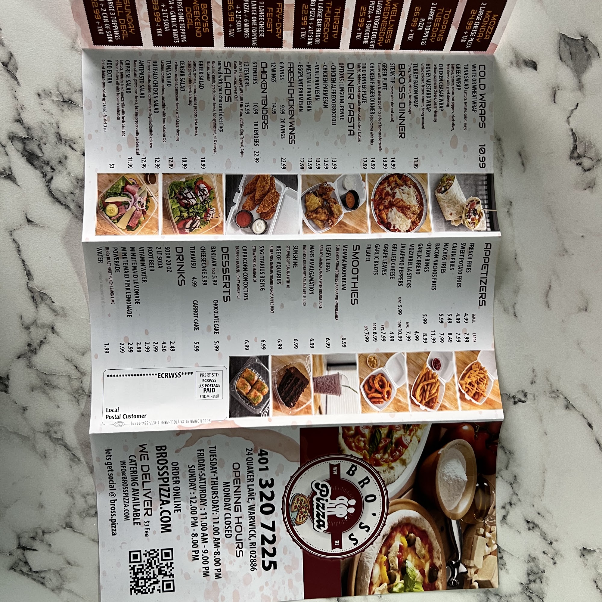 Bro'ss Pizza 24 Quaker Ln, Warwick