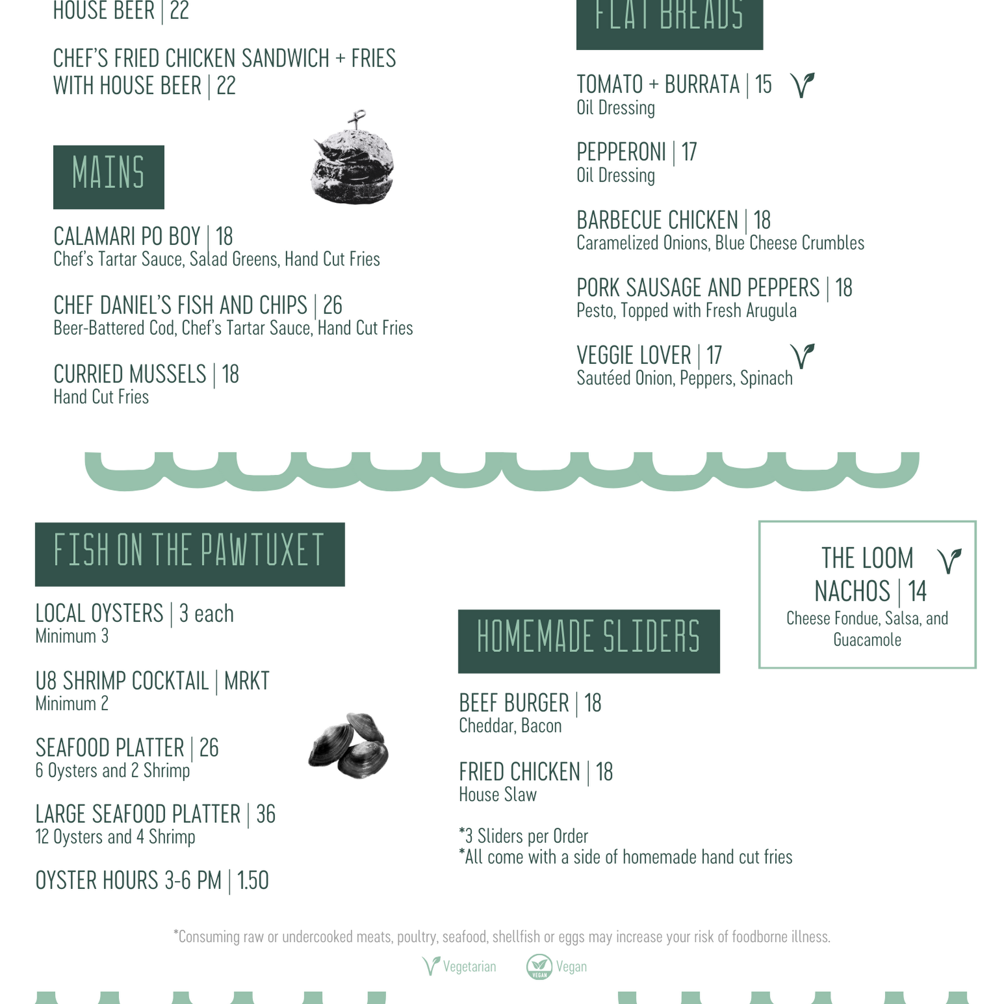 The Brook Kitchen + Bar Menu