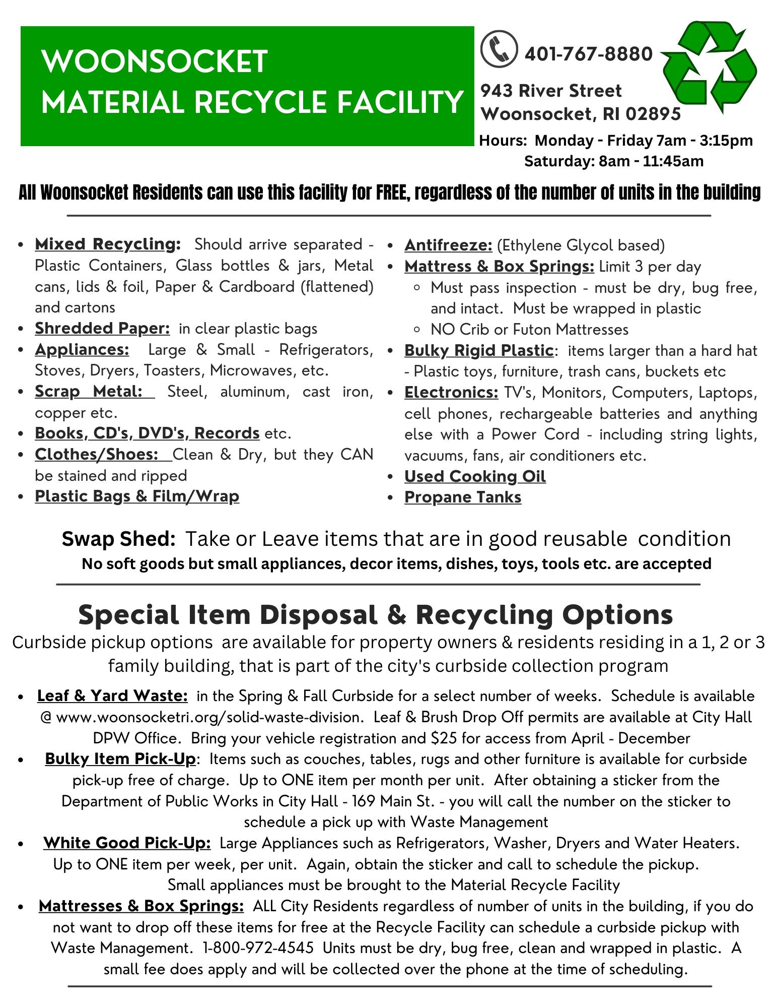 Woonsocket Waste Management