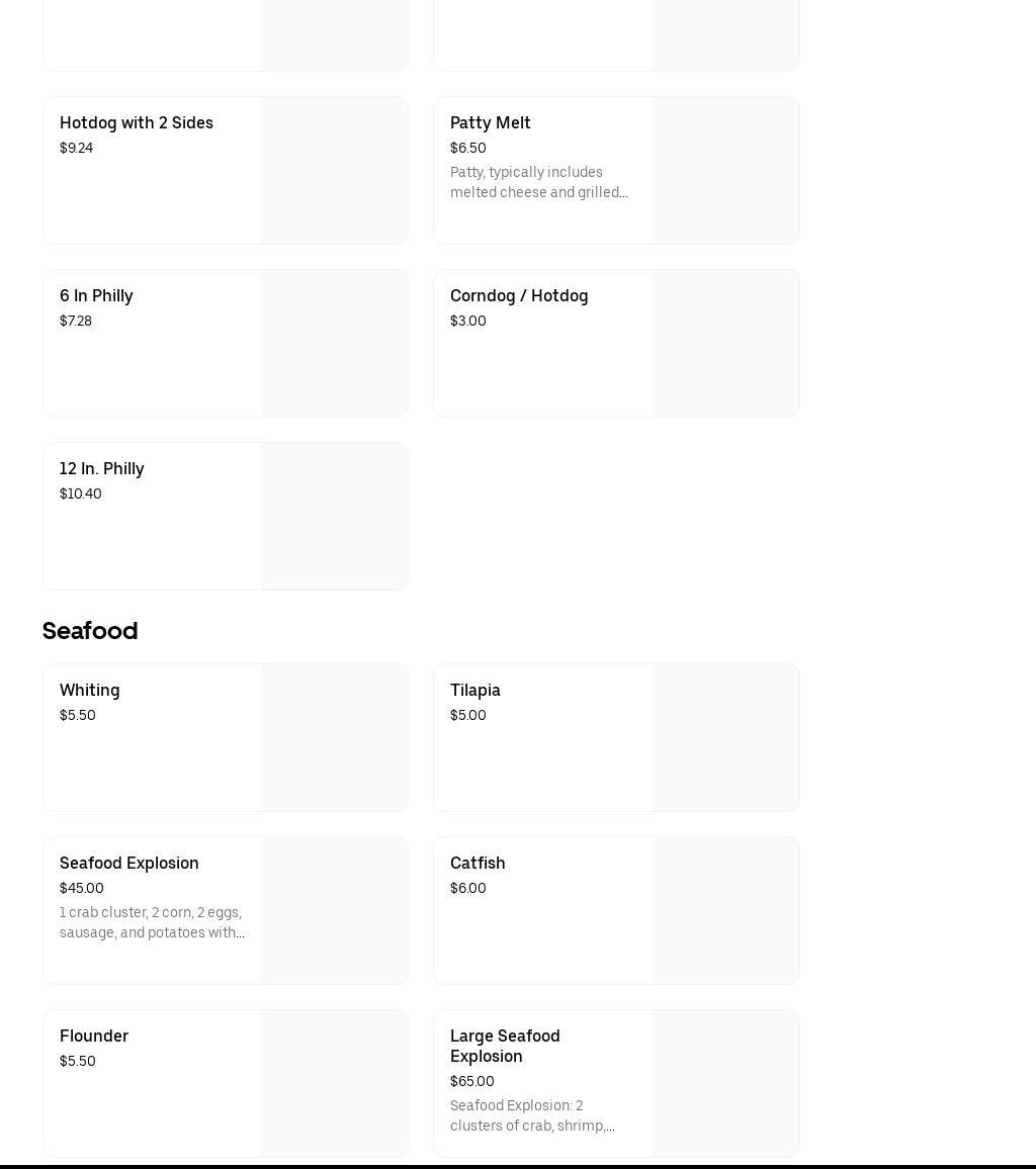 MOMS HOME COOKING Menu