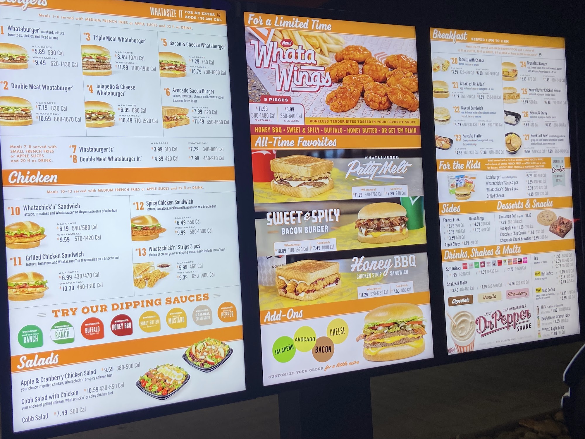 Whataburger Menu