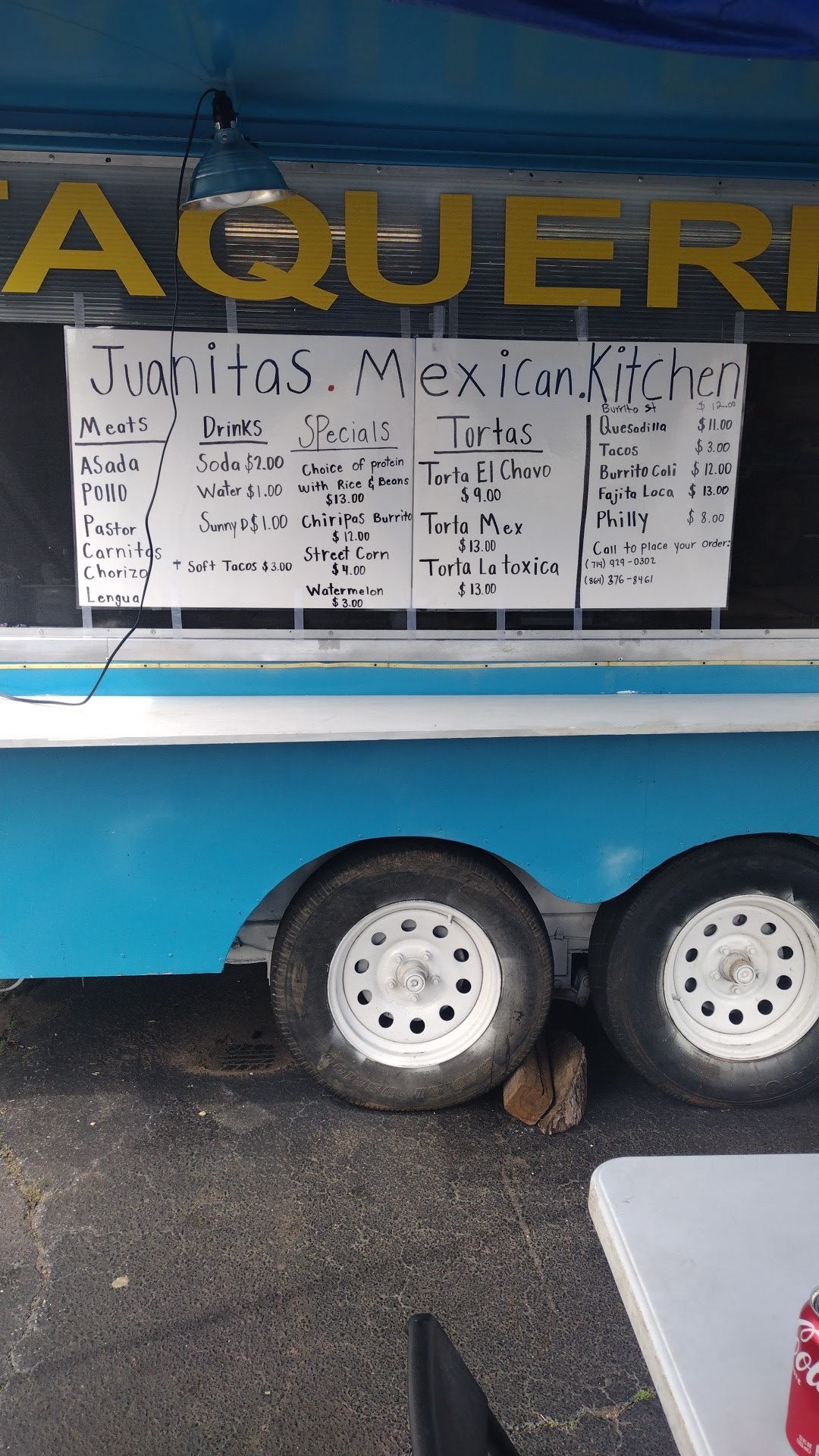 Juanita’s Mexican Kitchen Menu