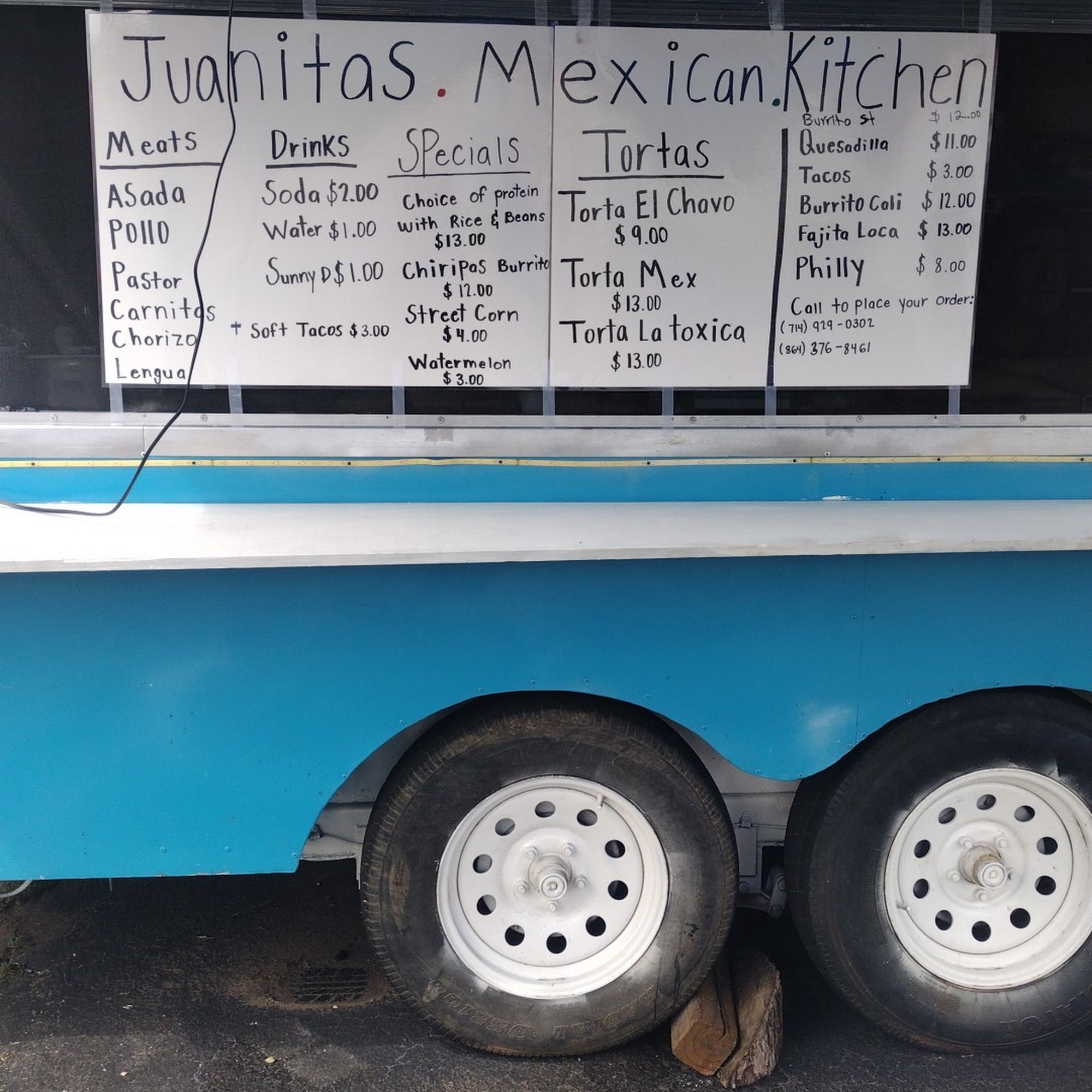 Juanita’s Mexican Kitchen Menu