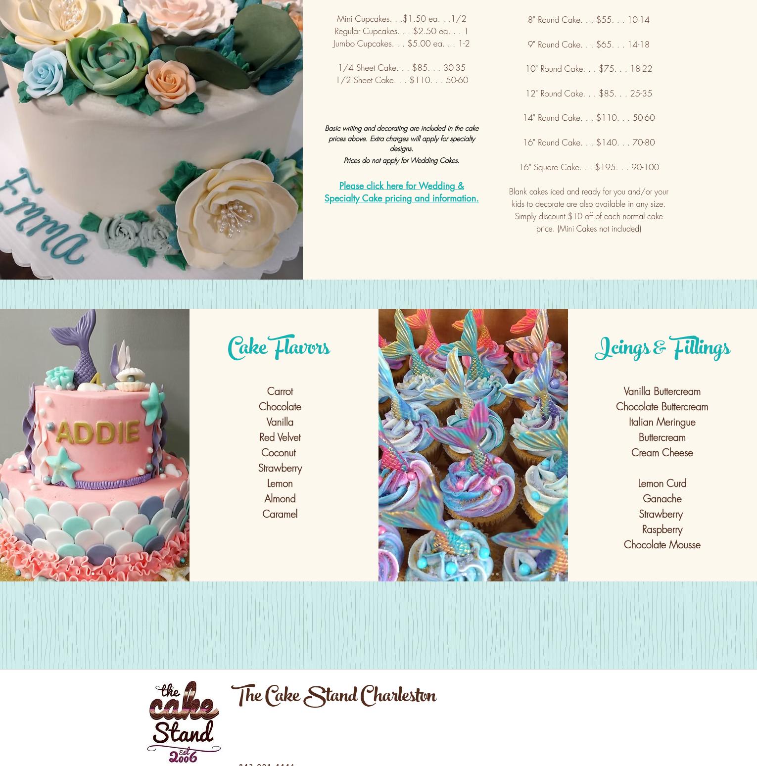 The Cake Stand Menu