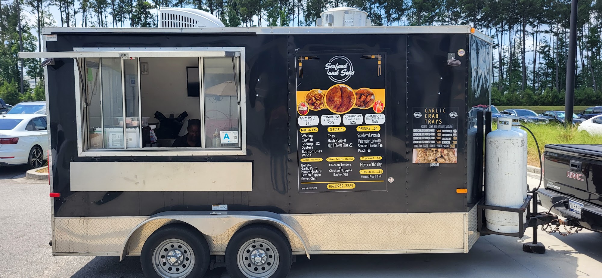 Seafood and Sons Food truck Menu