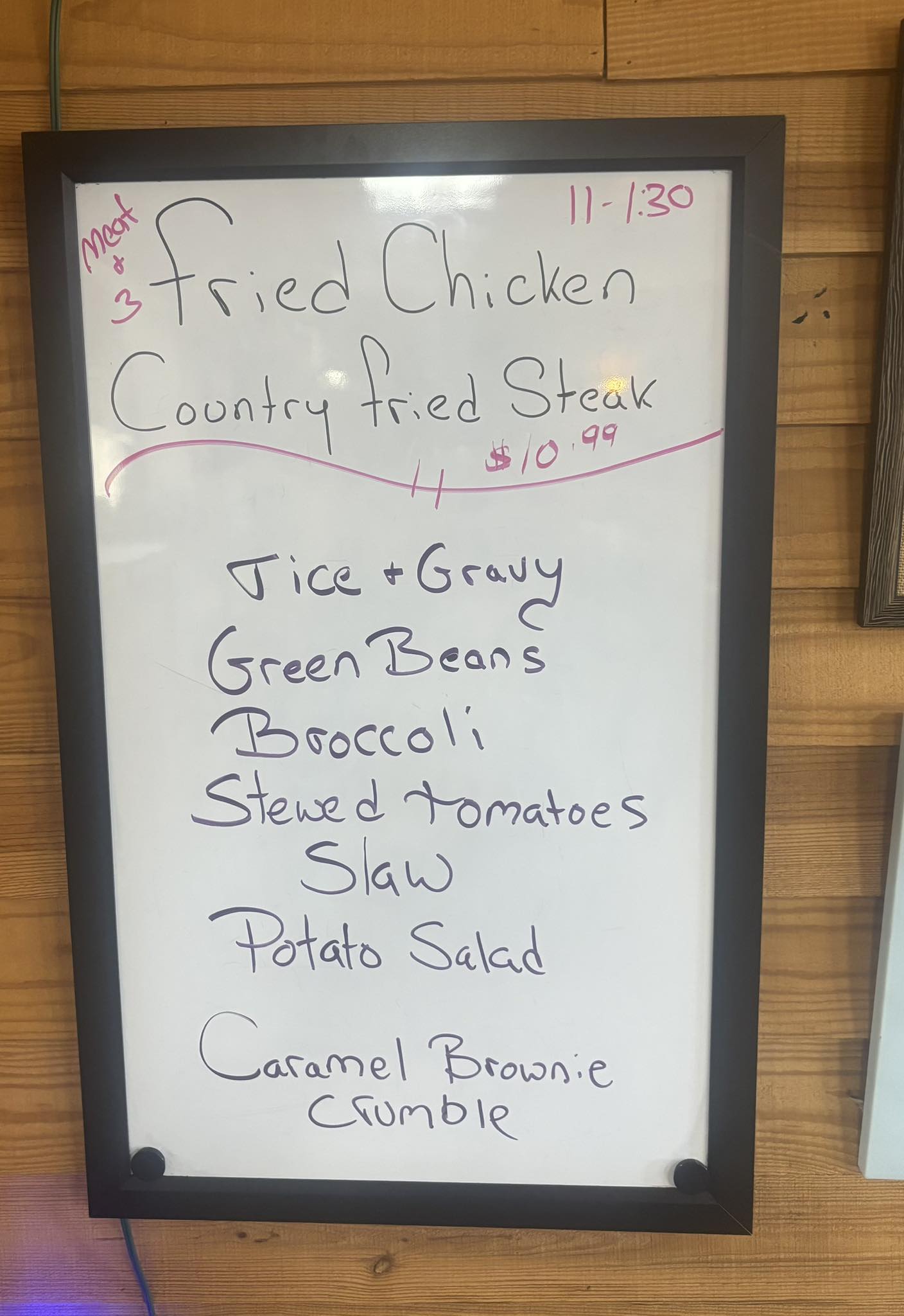 Dalzell Cafe Menu