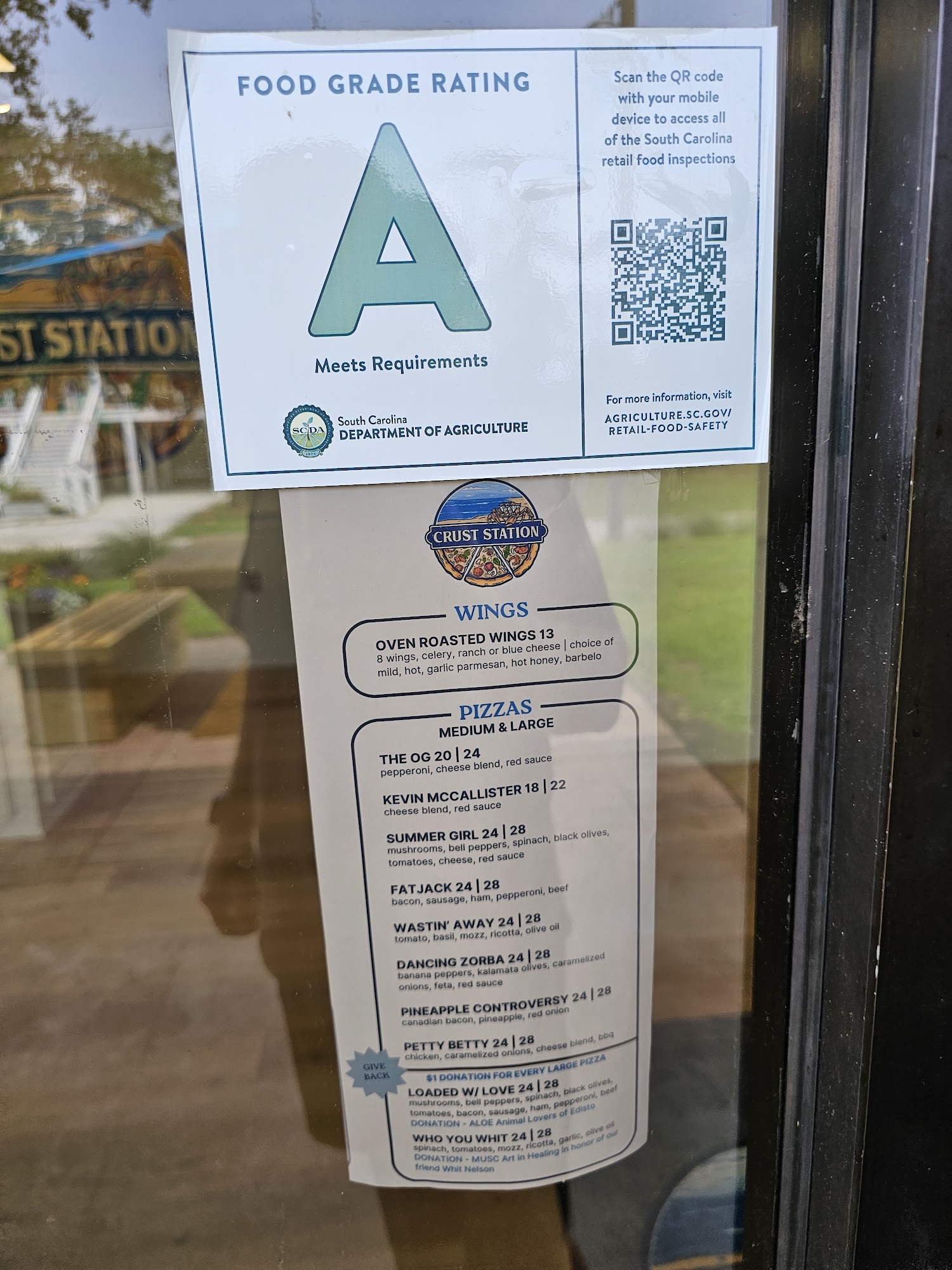 Crust Station Menu