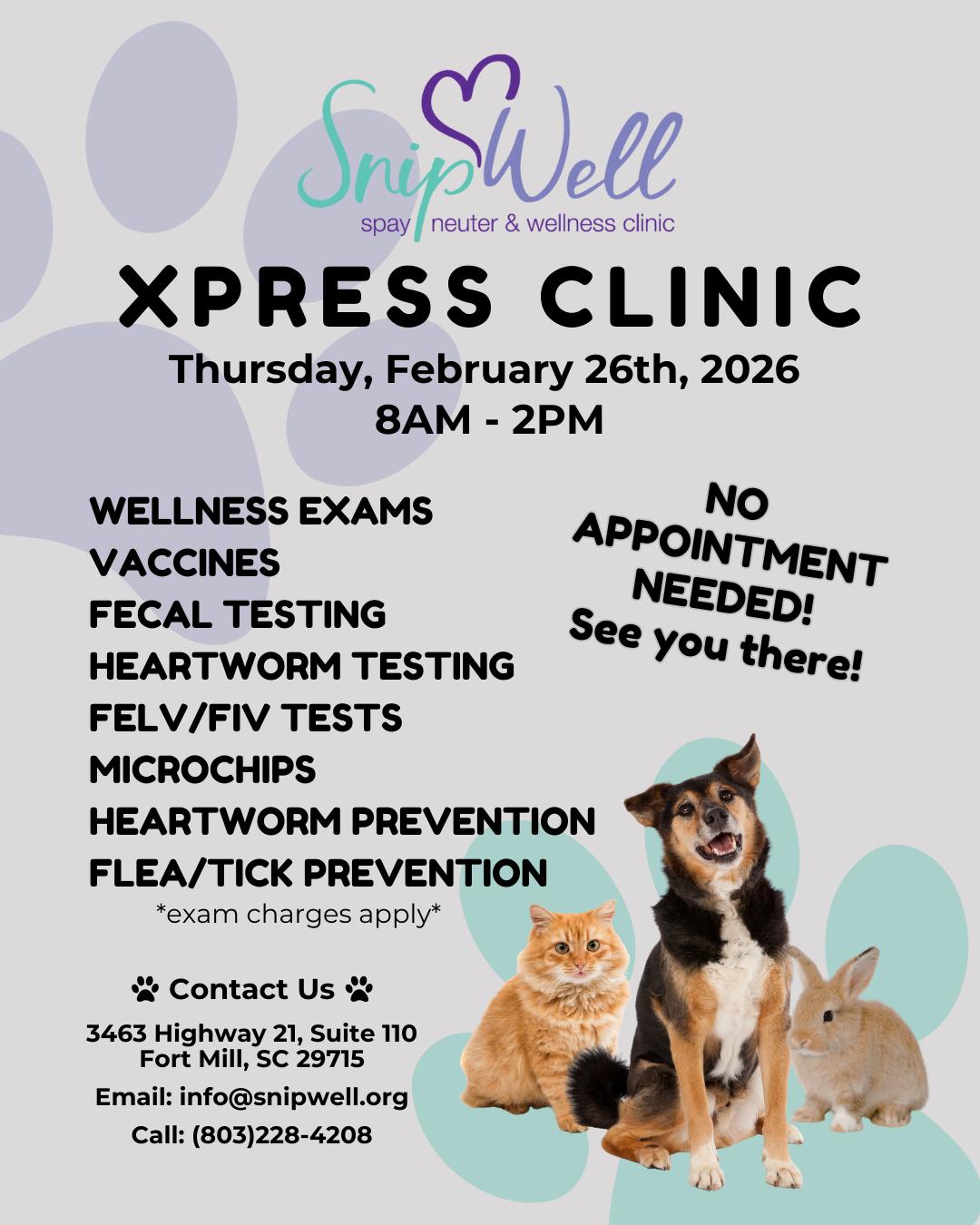 SnipWell Spay Neuter & Wellness Clinic Fort Mill