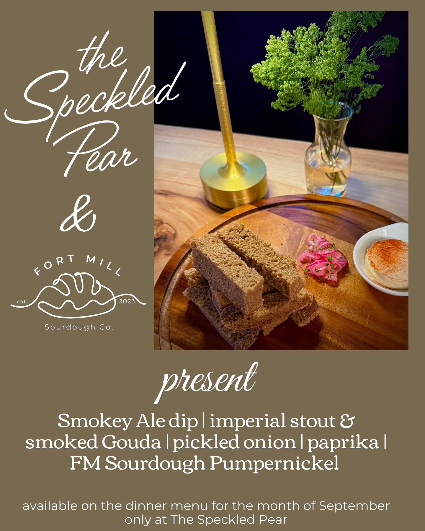 Fort Mill Sourdough, Co. Menu