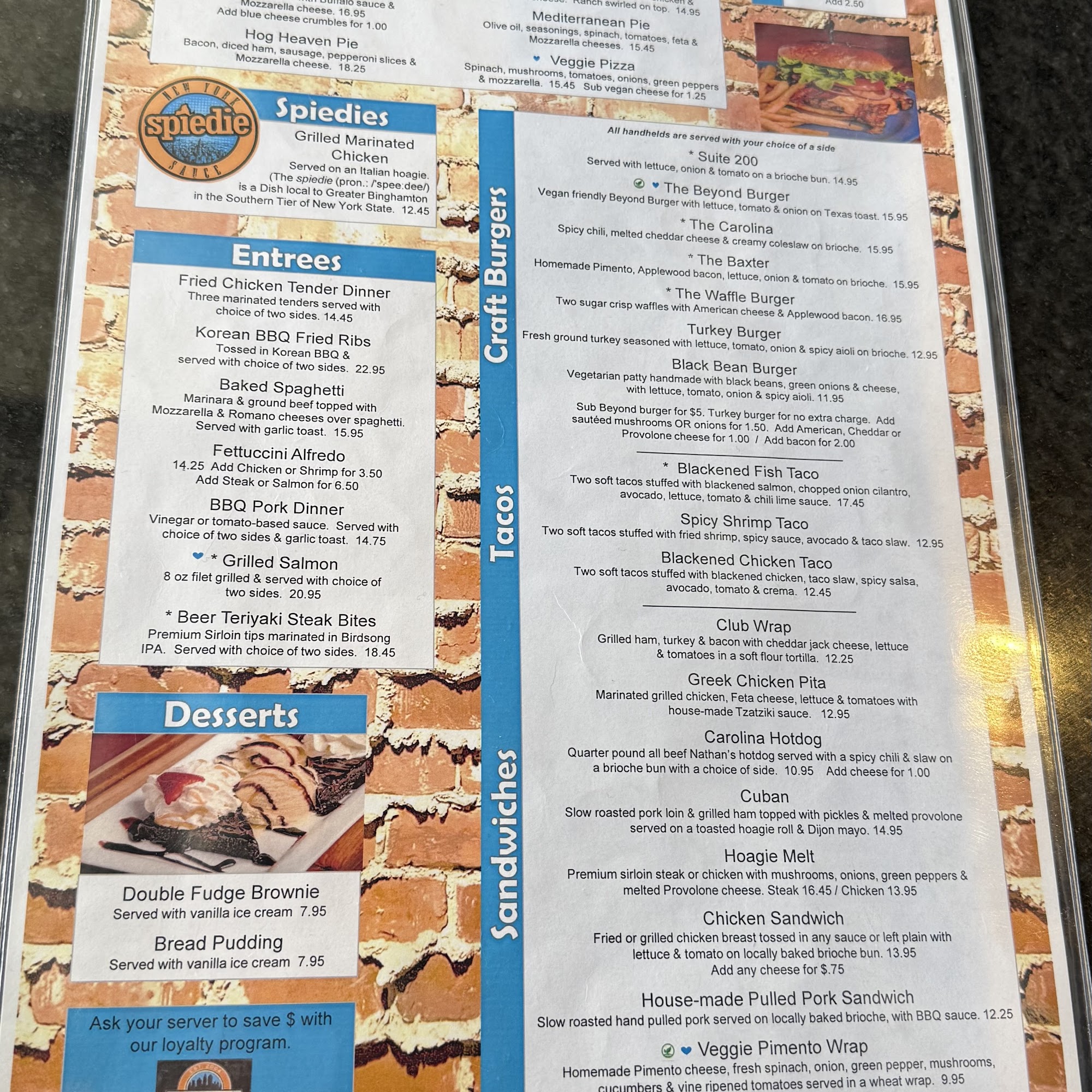 Dilworth Grille at Baxter Menu