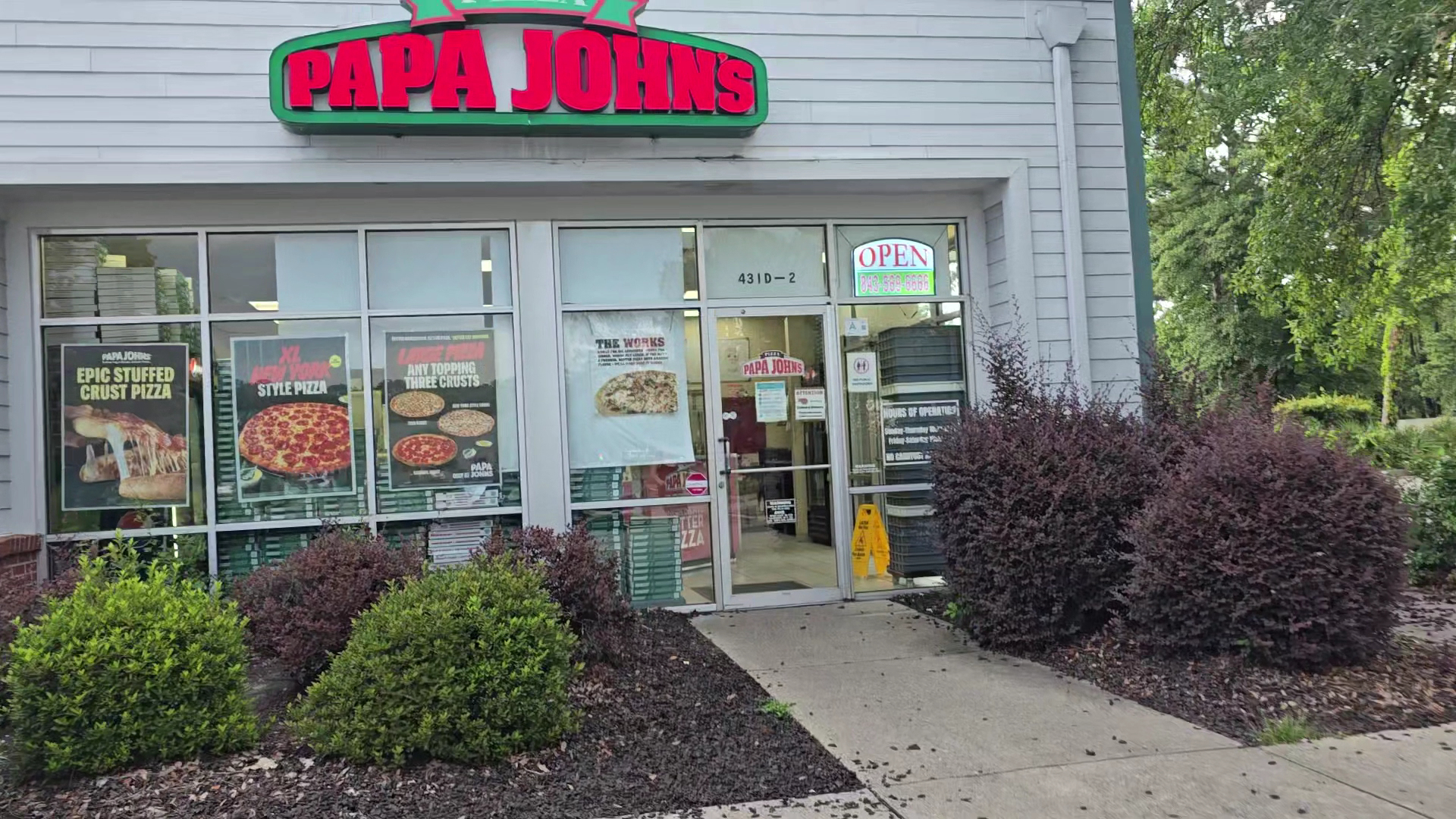 Papa Johns Pizza Menu