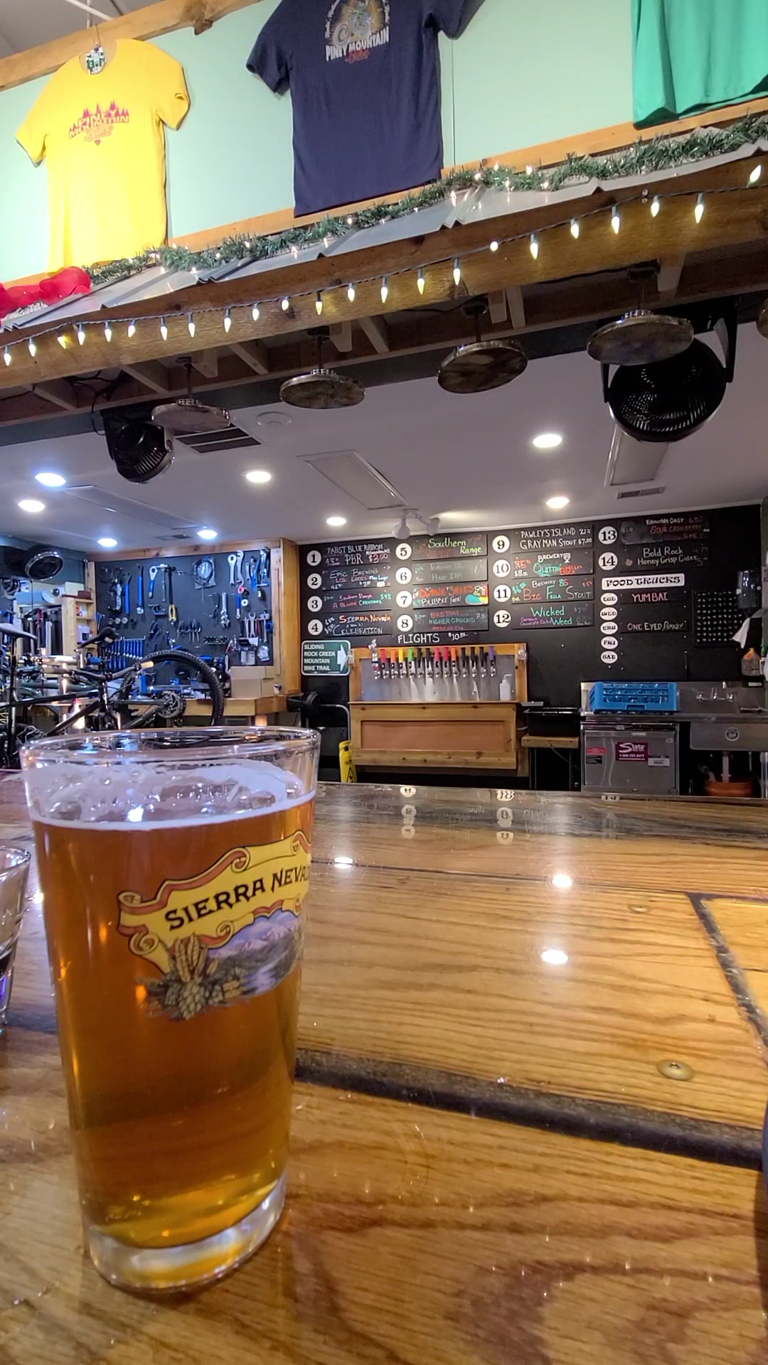 Piney Mountain Bike Lounge Menu