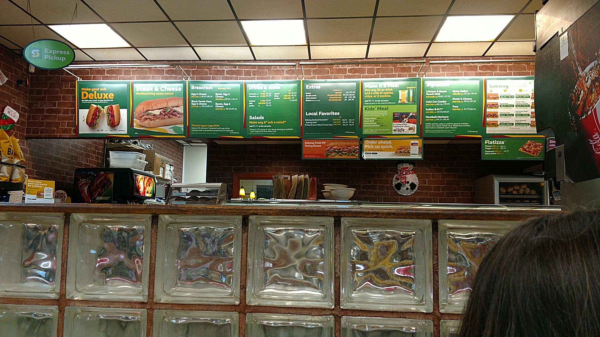 Subway Menu