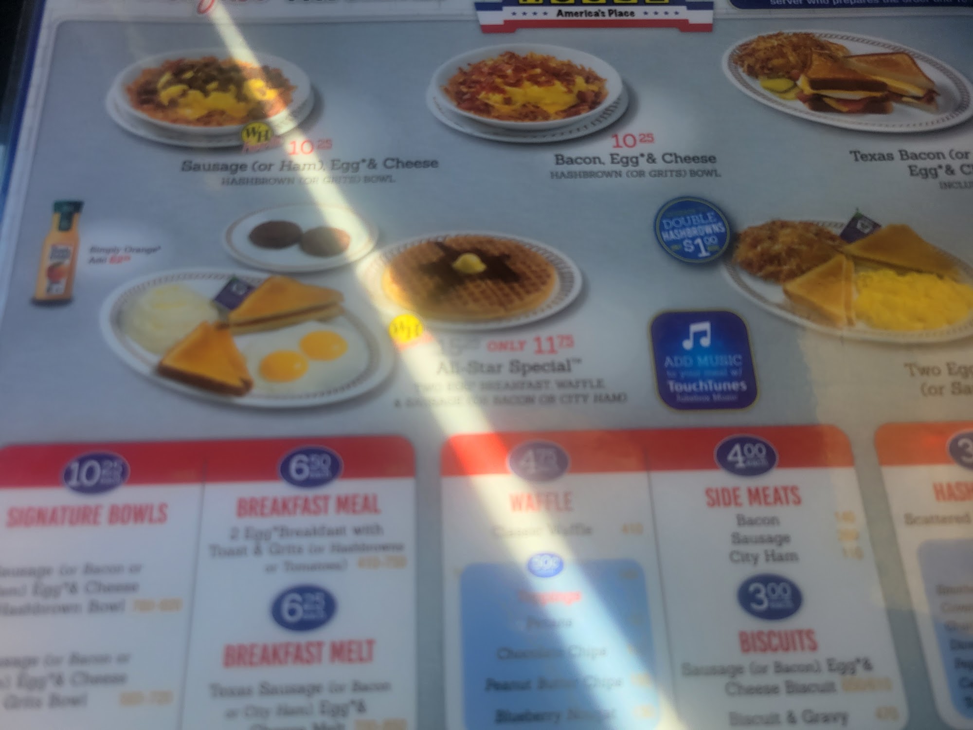 Waffle House Menu