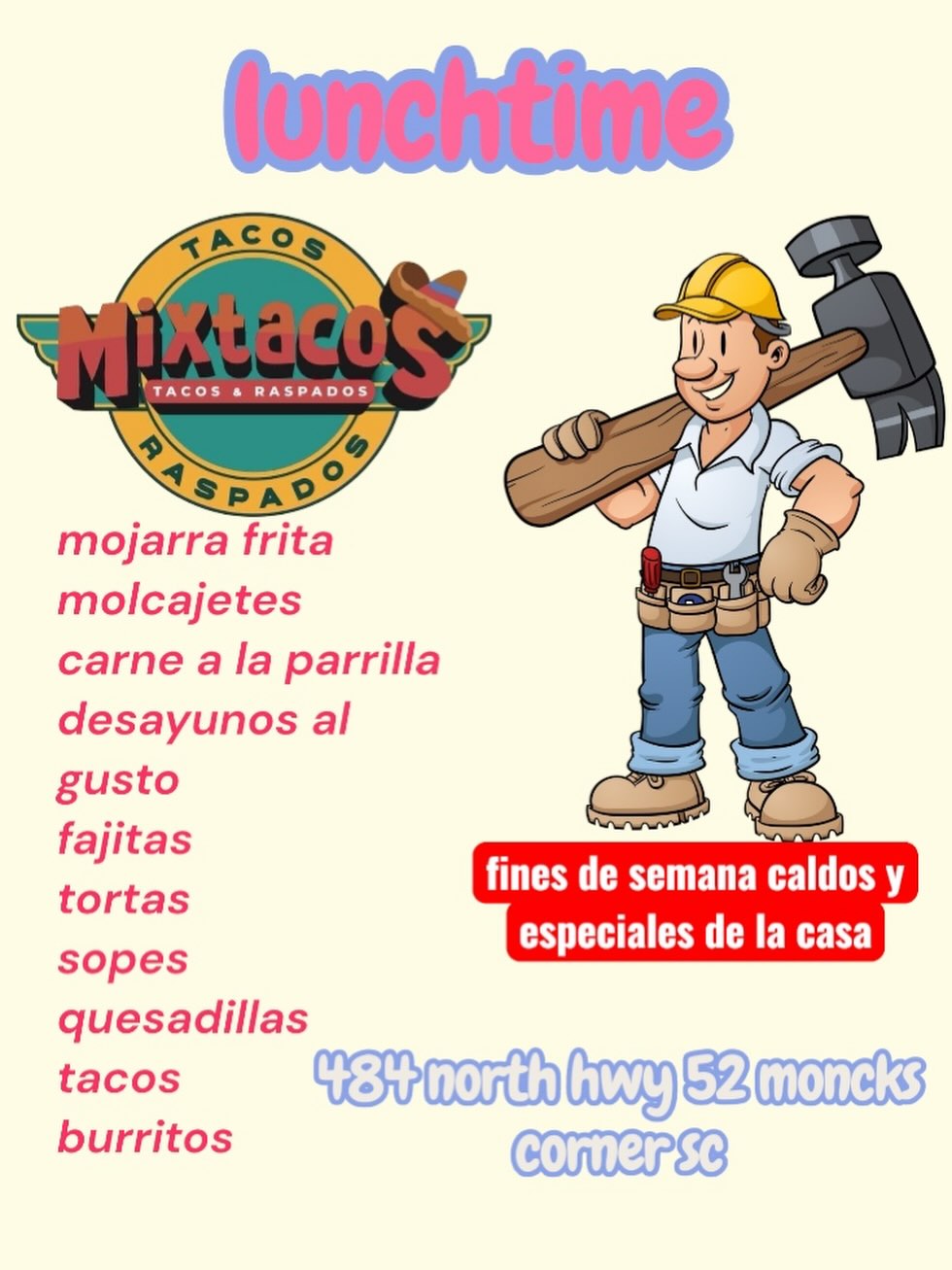Mixtacos Moncks Corner