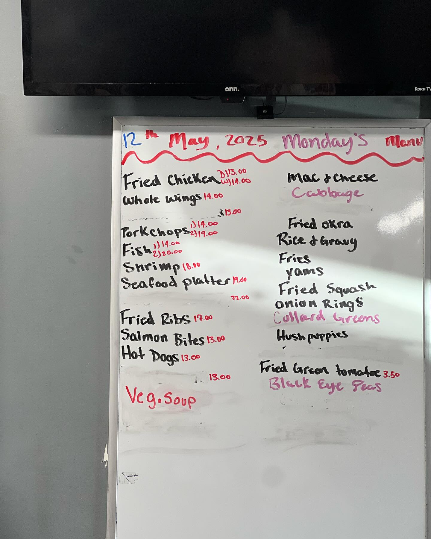 Tast'e for Tot's Menu