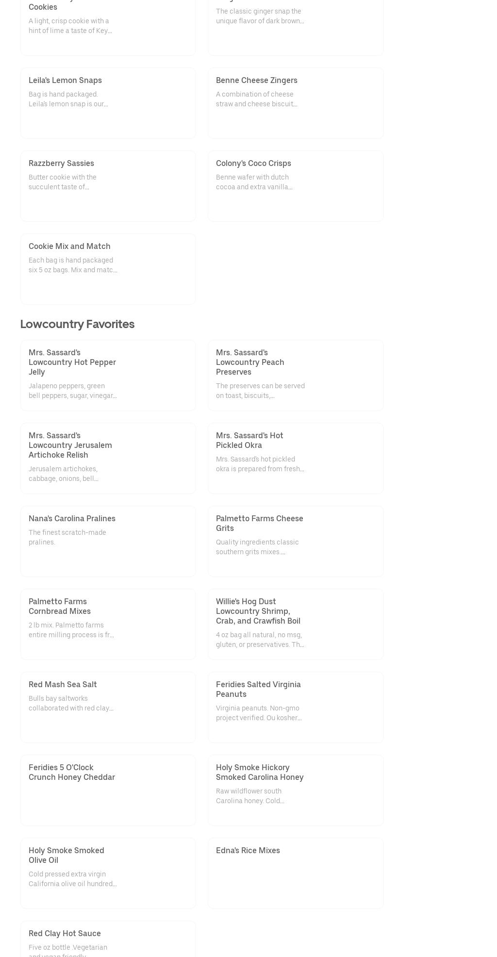 Olde Colony Bakery Menu