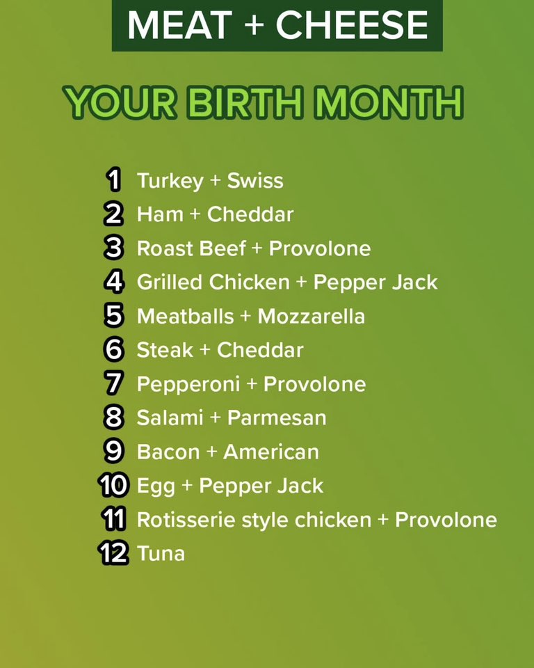 Subway Menu