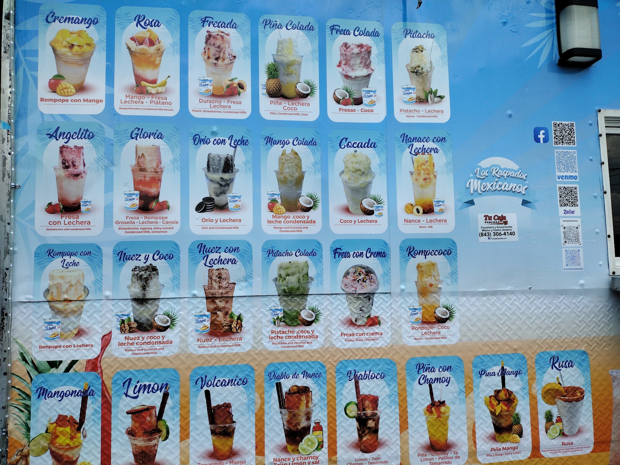 Los raspados mexicanos 2 ( ice cream) Menu