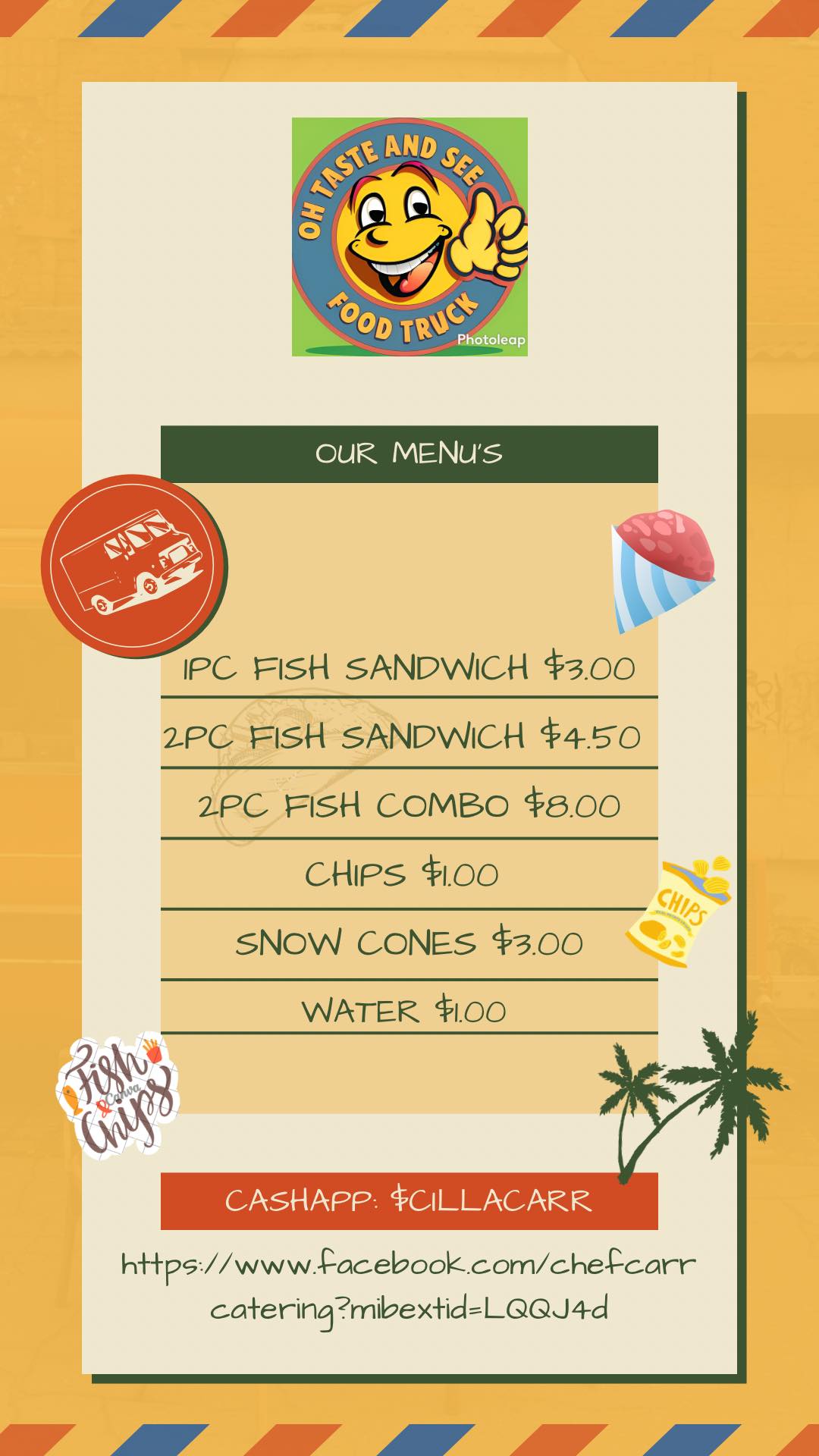 OH Taste & See Catering Menu