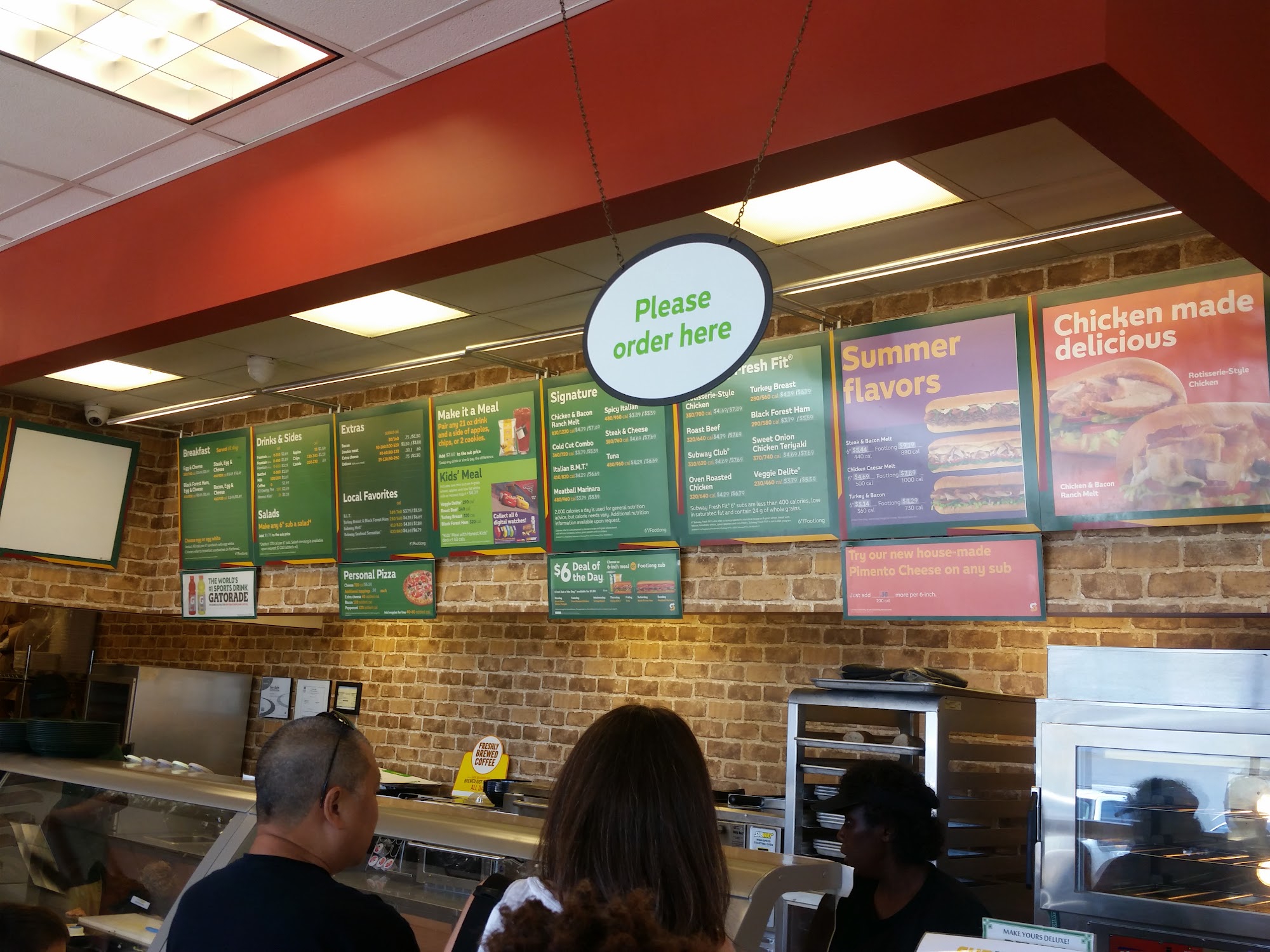 Subway Menu