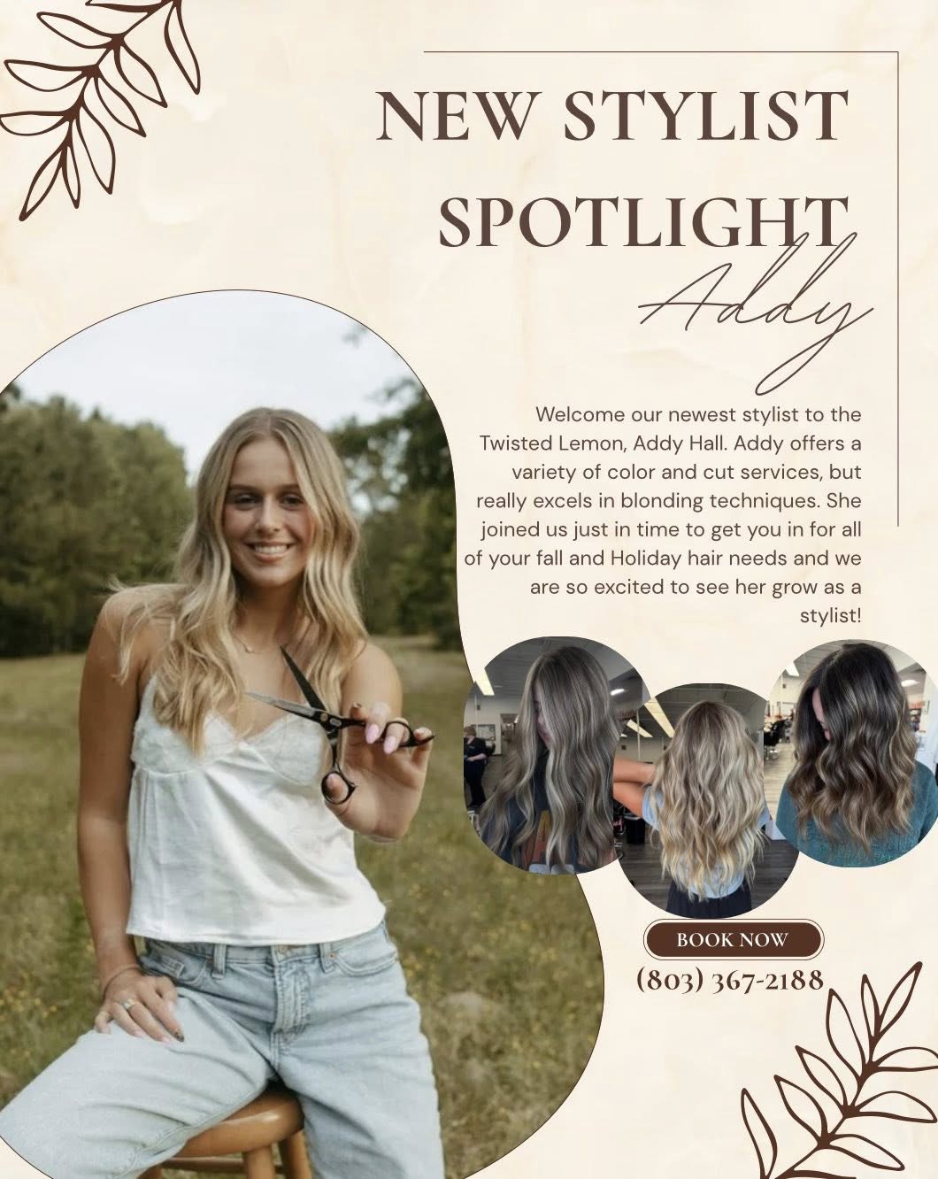 Twisted Lemon Salon 1125 Charlotte Ave, Rock Hill South Carolina 29732