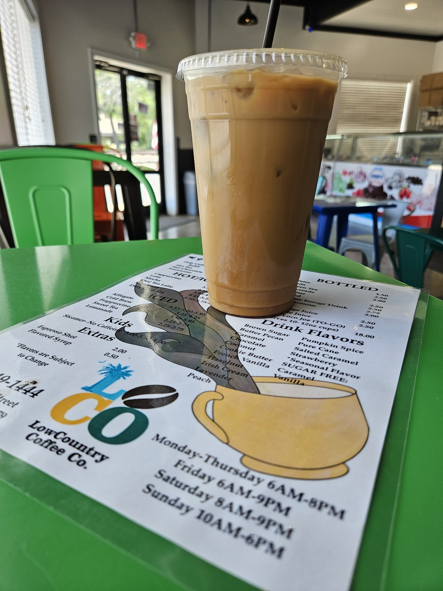 Lowcountry Coffee Company Menu