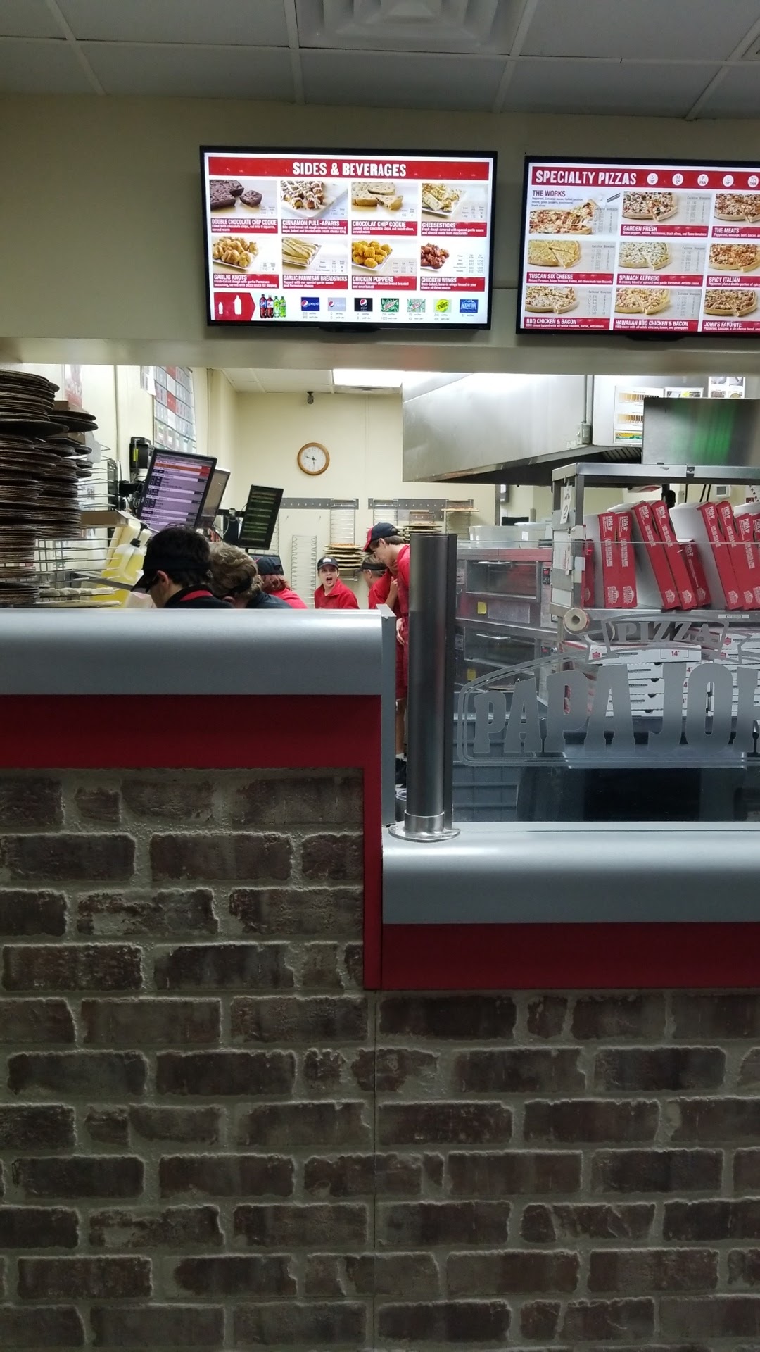 Papa Johns Pizza Menu